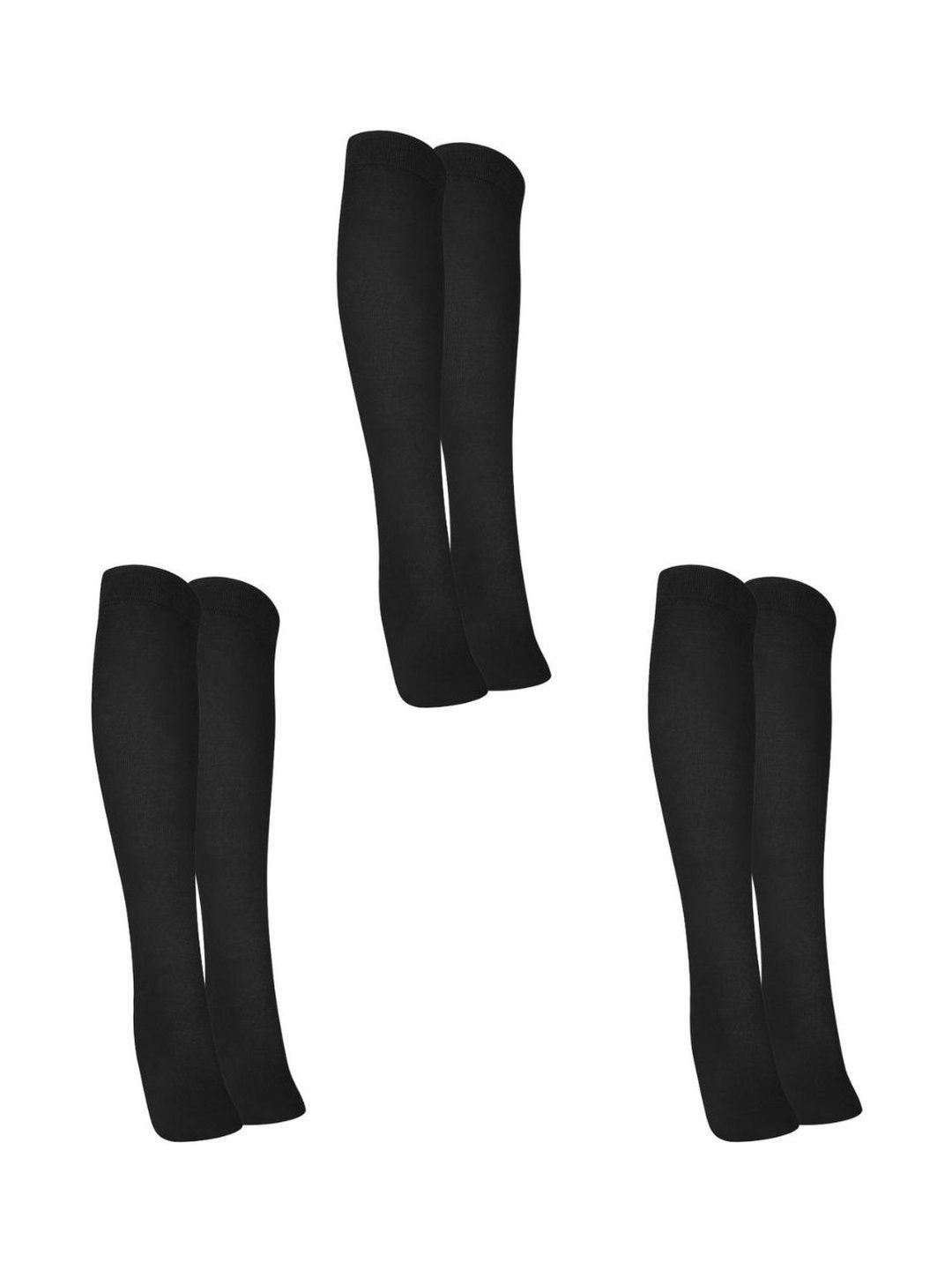 MUKHAKSH Men Pack Of 3 Knee Length Socks