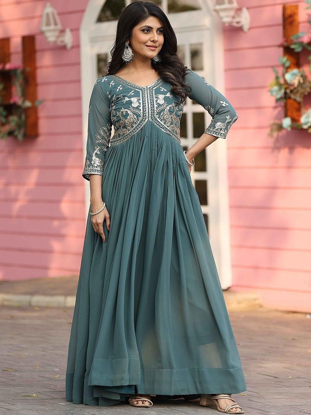 sachin and babi light blue dress Women's party dresses 2026