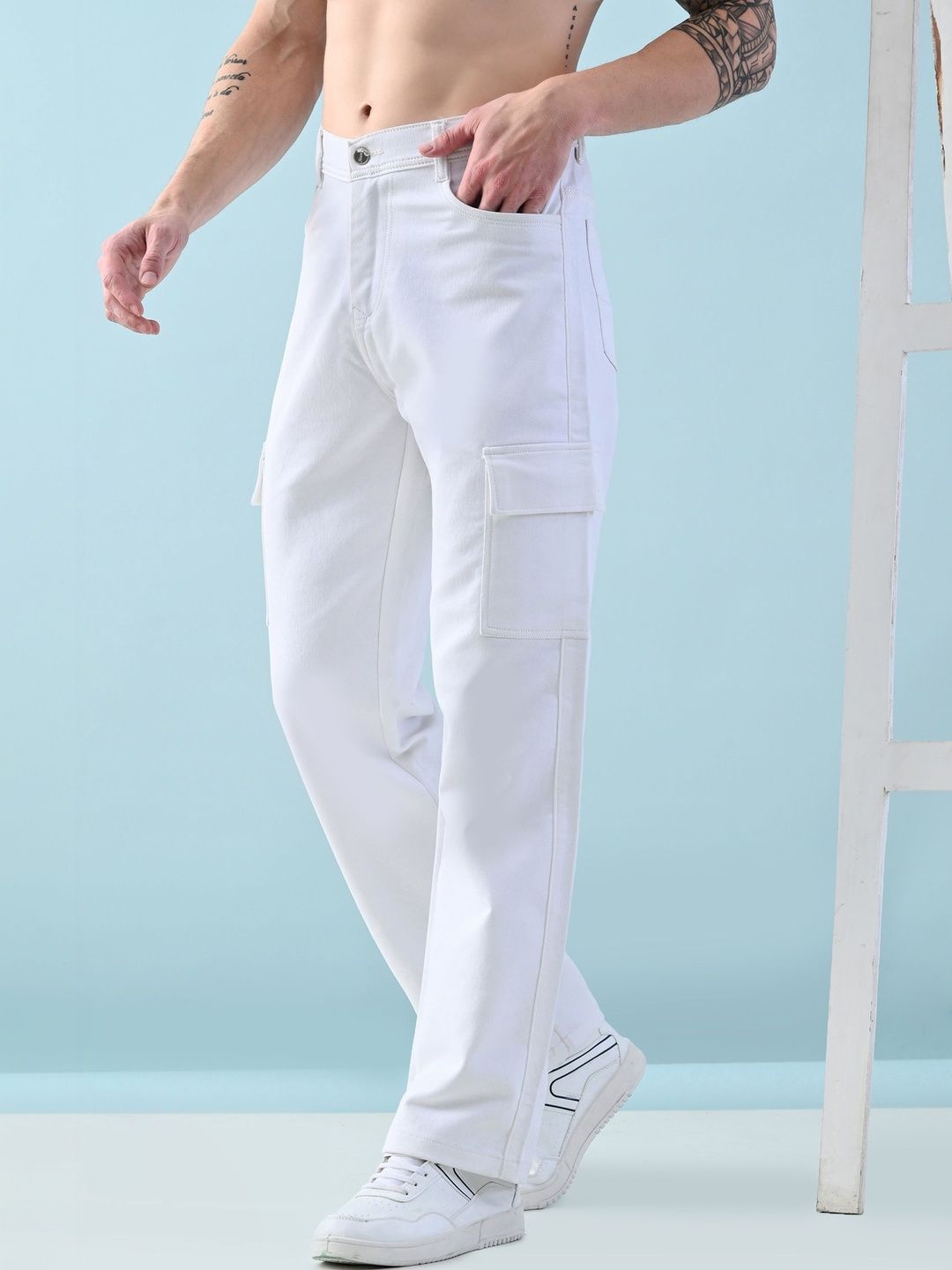 Moda Rapido Men Classic Relaxed Fit Mid-Rise Stretchable Jeans