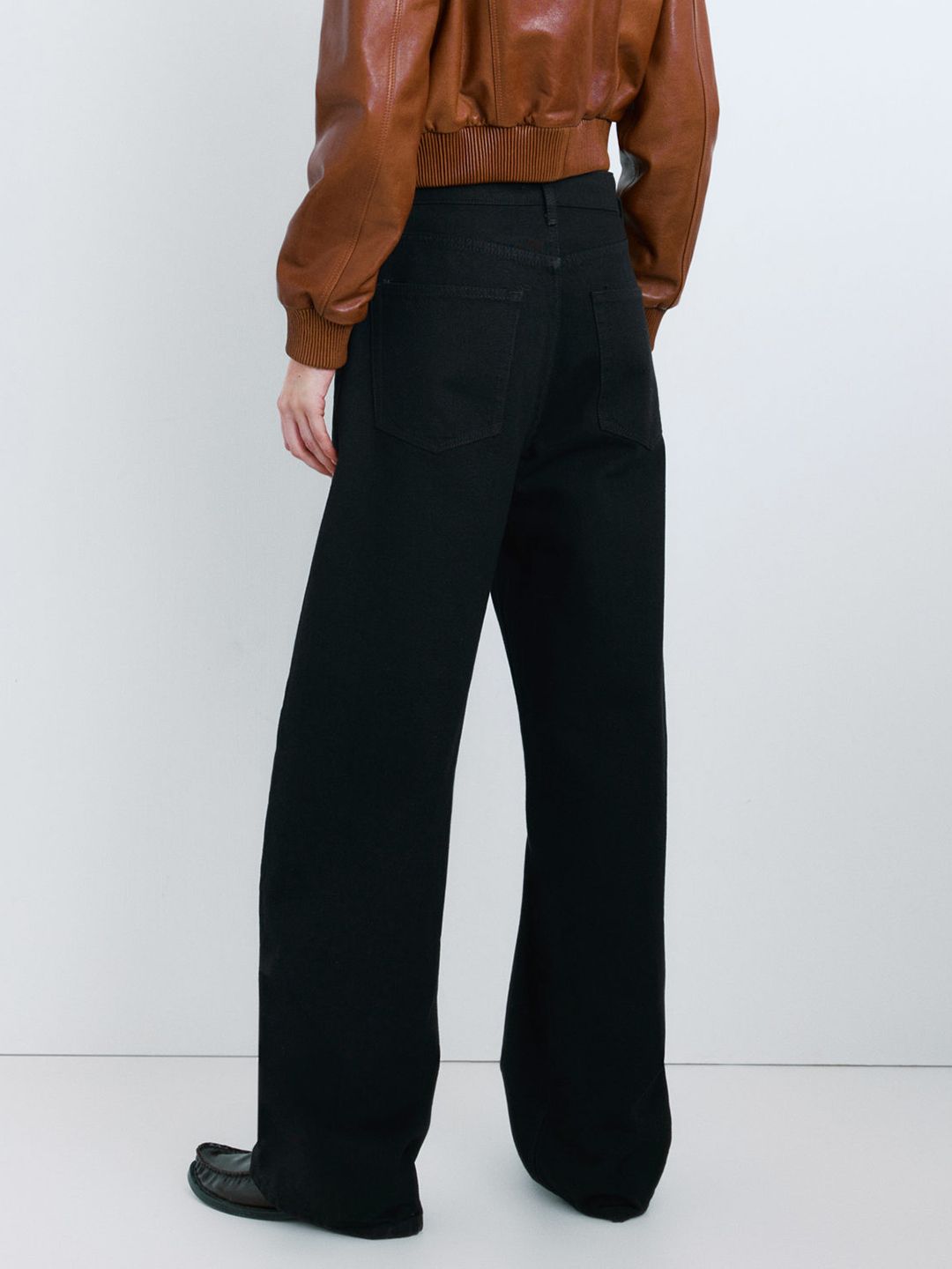 Pure Cotton Balloon Mid-Rise Jeans