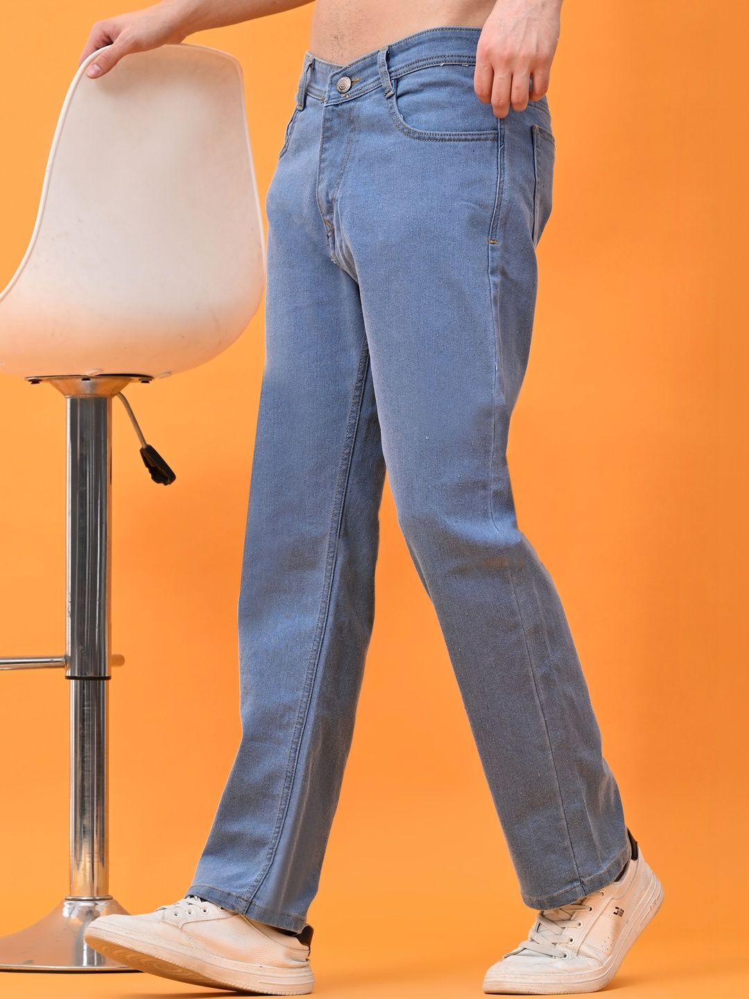 Moda Rapido Men Classic Boyfriend Fit Mid-Rise Stretchable Jeans