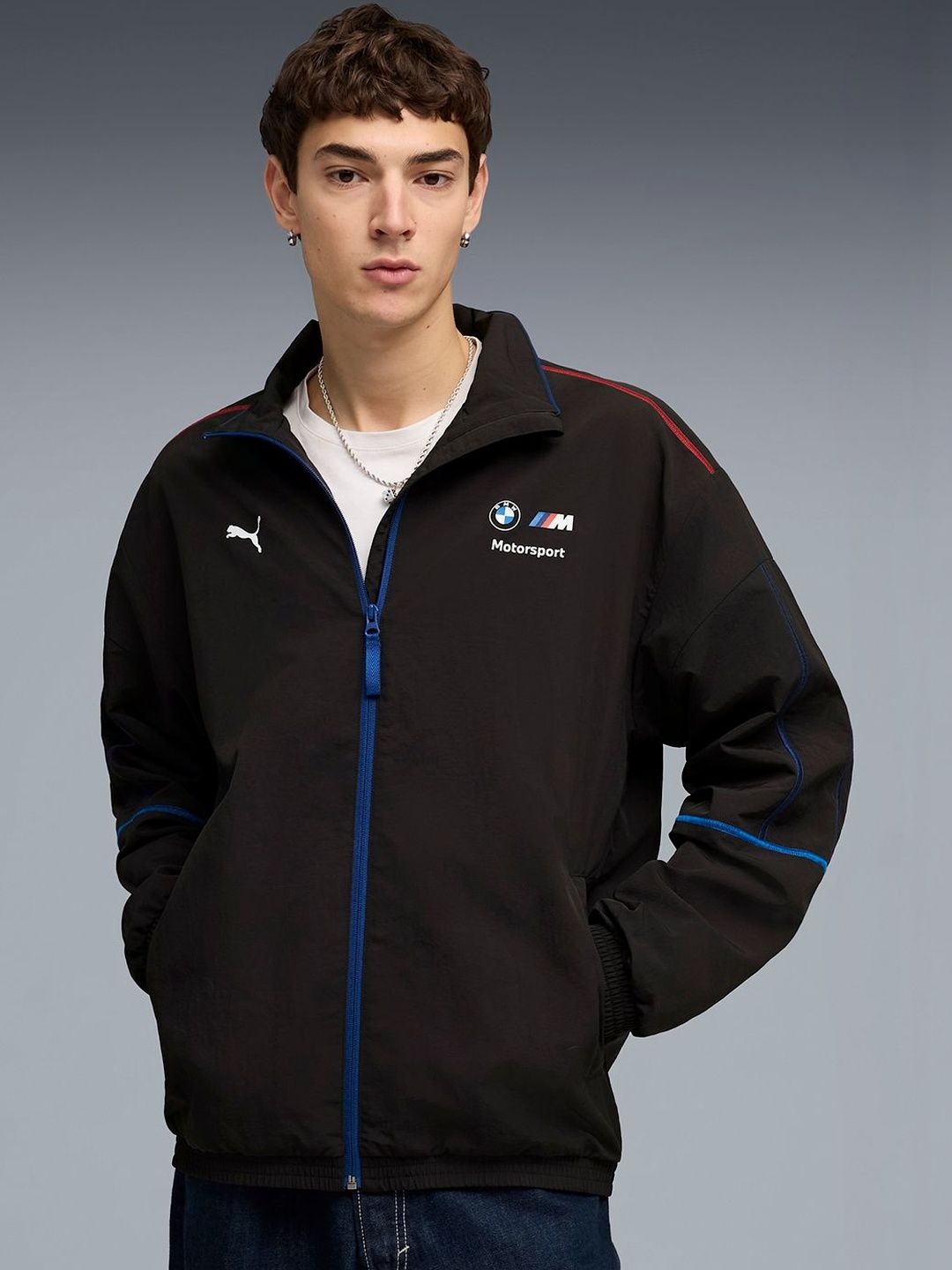 PUMA Motorsport BMW M Motorsport Sportswear Men's Reverse Coil Zipper Track Jacket