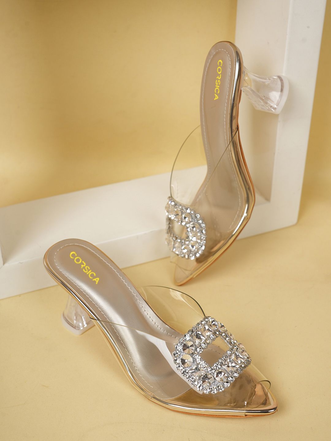 CORSICA Textured Party Block Mules