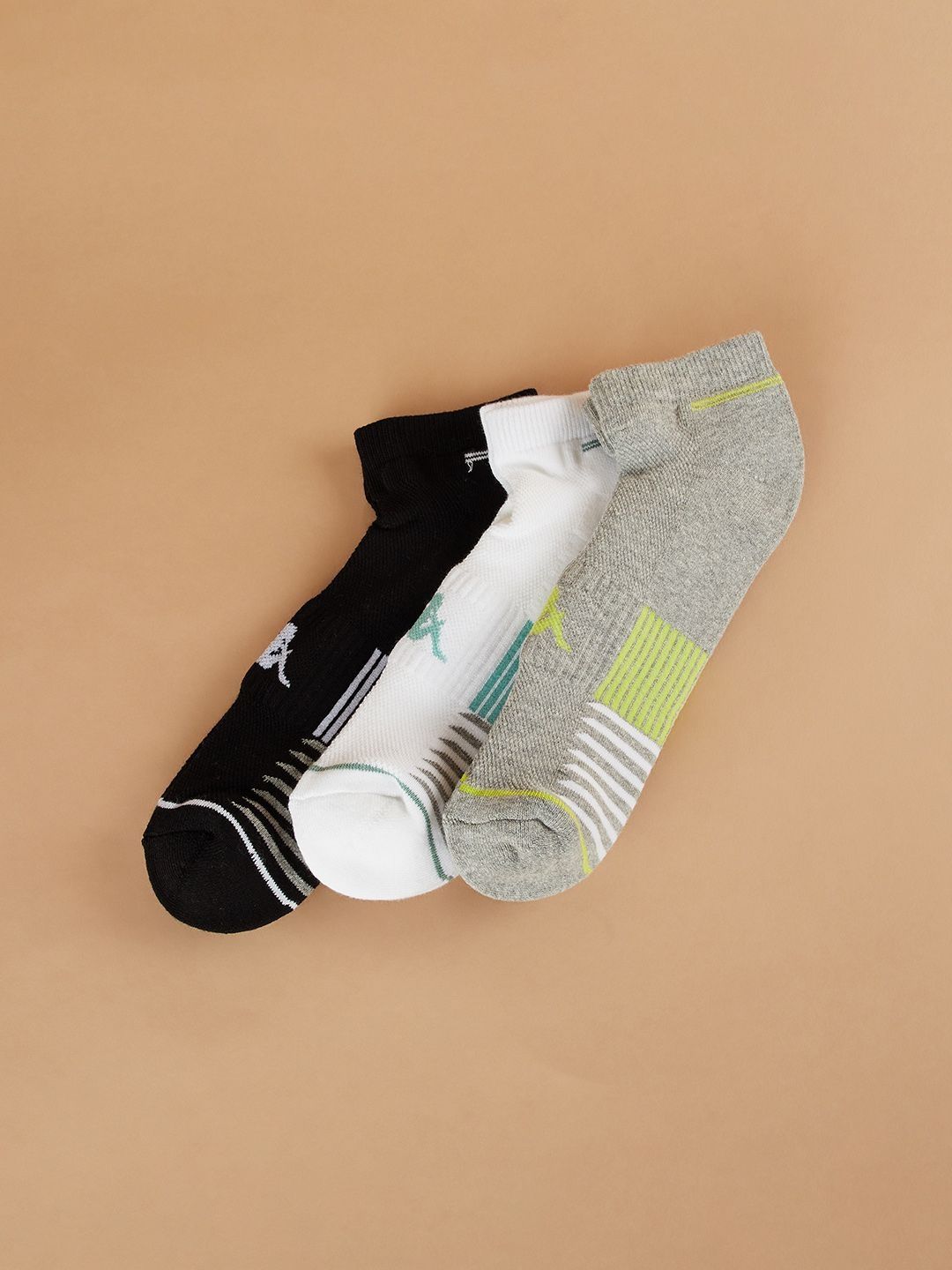 Kappa Men Pack Of 3 Shoe-Liners Socks