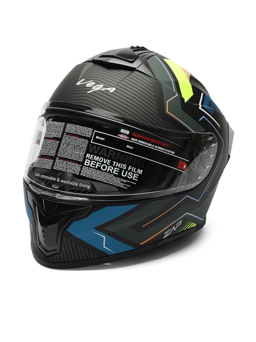 VEGA Zap Explore D/V ISI and DOT Certified Full Face Helmet