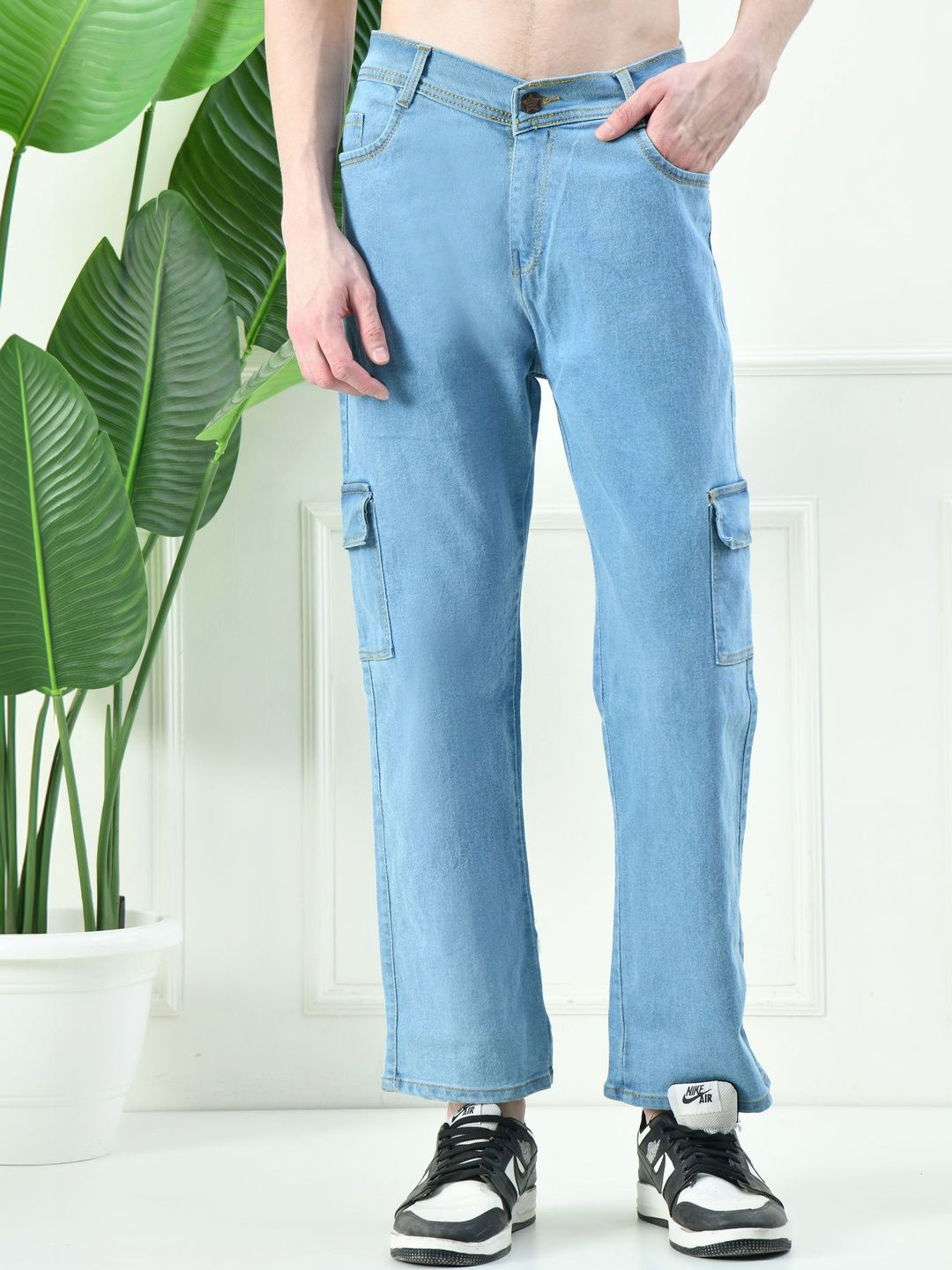Moda Rapido Men Classic Relaxed Fit Mid-Rise Stretchable Jeans