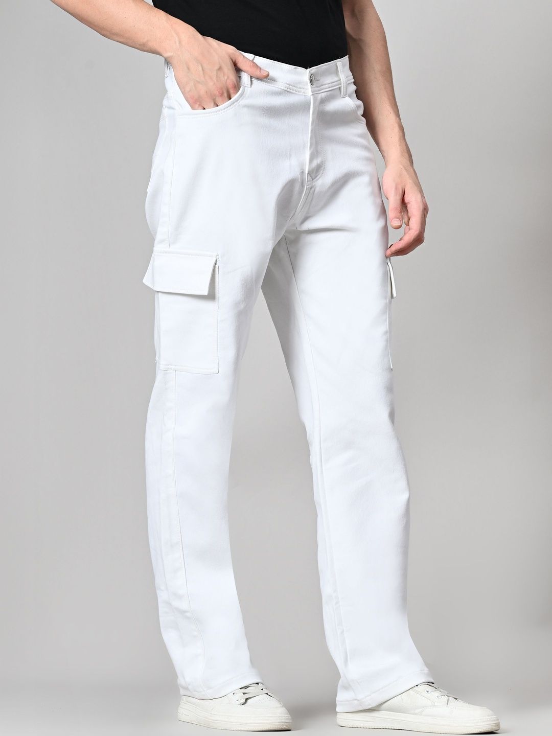 Moda Rapido Men Classic Relaxed Fit Mid-Rise Stretchable Jeans