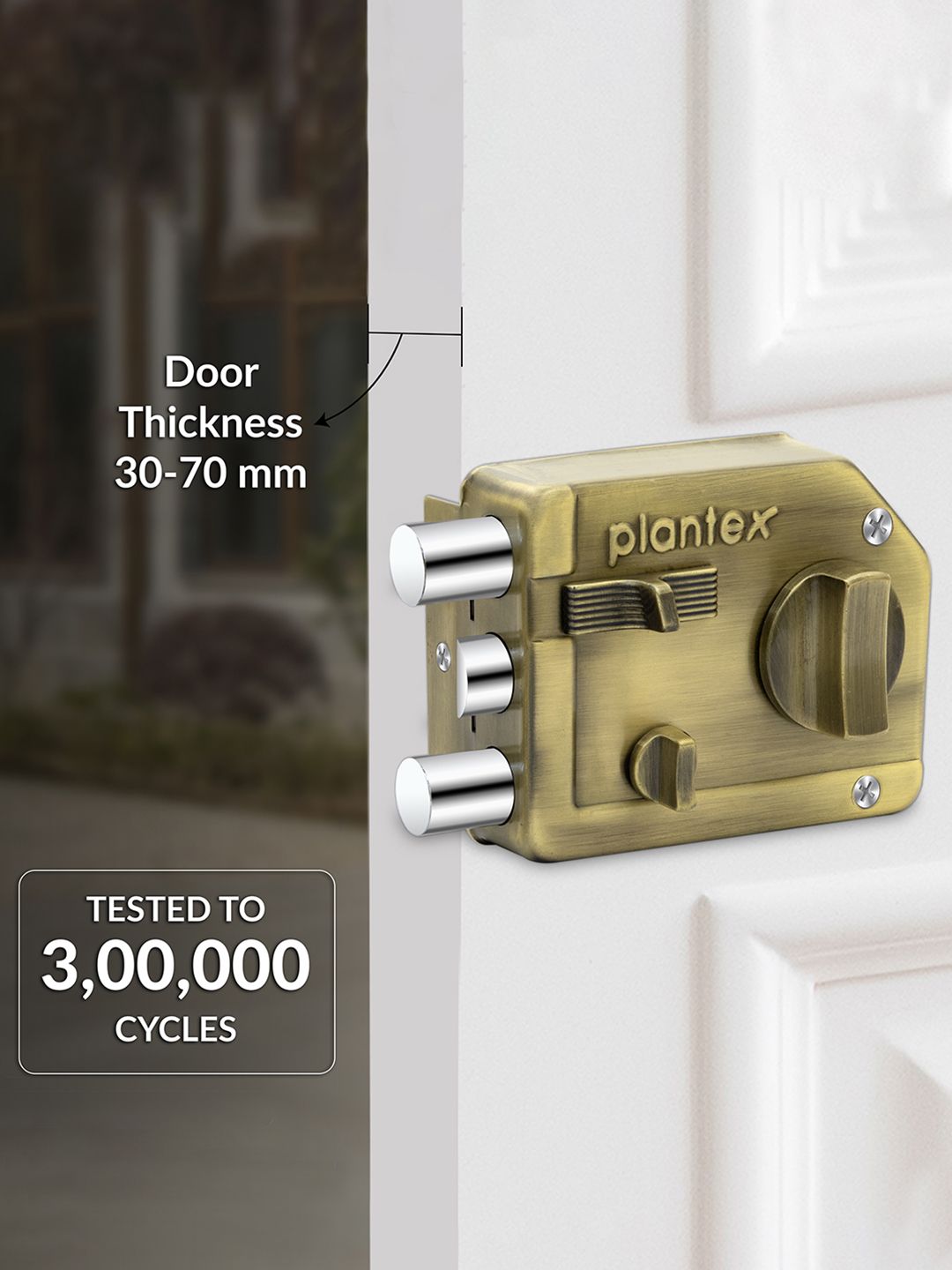 Buy Plantex Tri Deadbolt Door Lock - Door Lock for Unisex 36654111