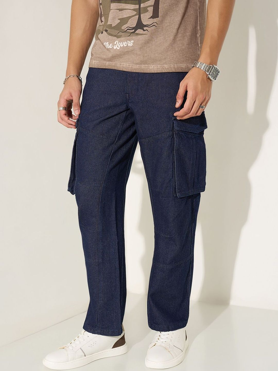 SF JEANS by Pantaloons Men Flared Mid-Rise Jeans
