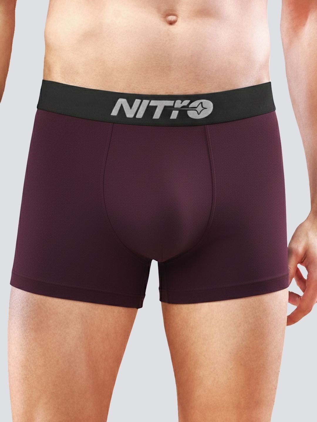 LUX NITRO Men Solid Perfect Fit- No-Marks Waistband & Stretch Comfort Modal Trunks