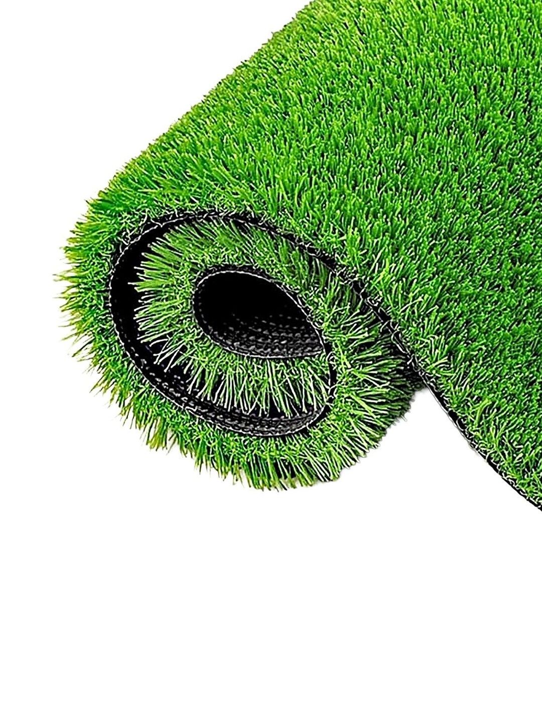 vstucart Green Textured Anti-Skid High Density Artificial Grass Carpet Mat