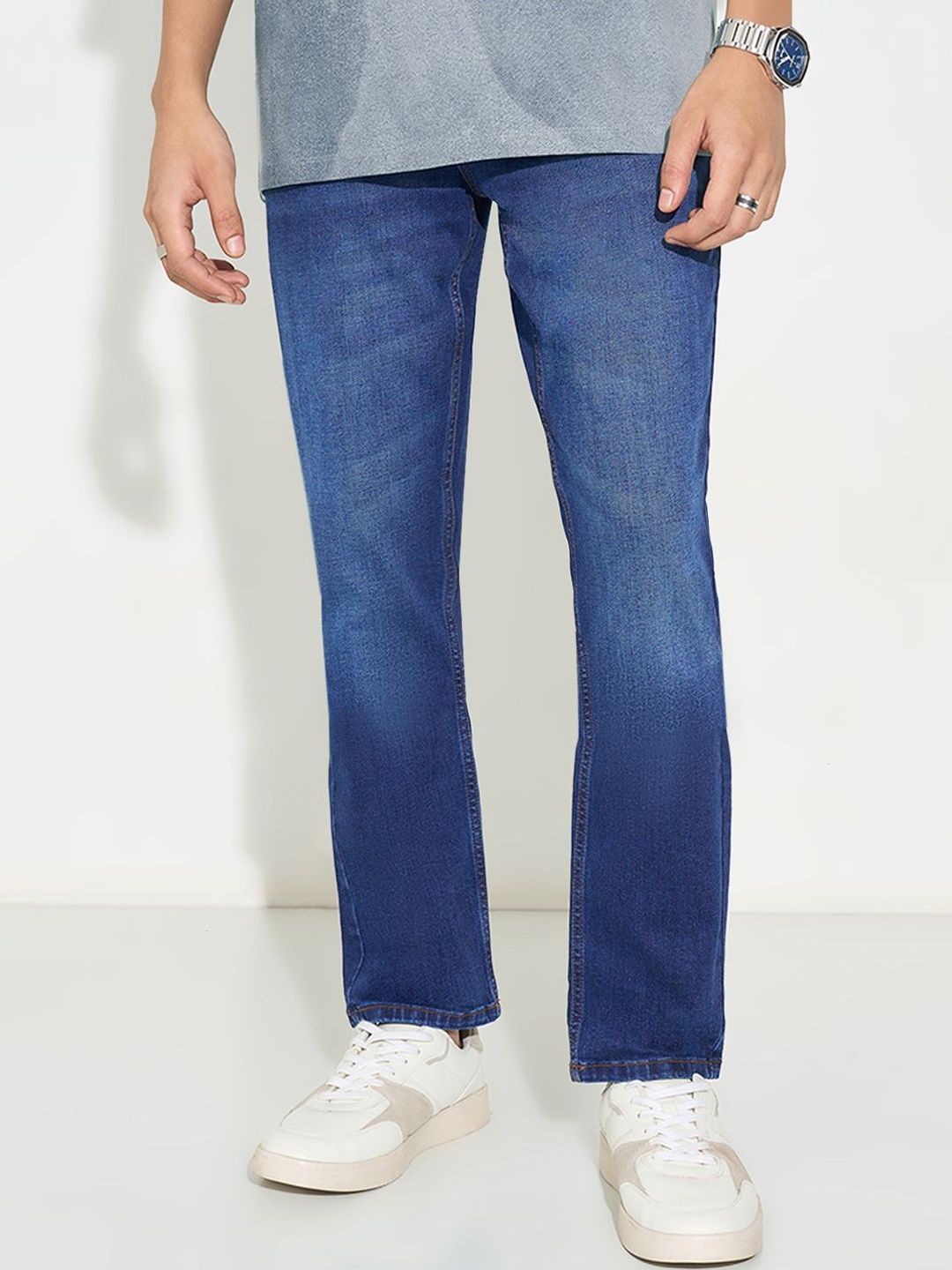 SF JEANS by Pantaloons Men Slim Fit Mid-Rise Light Fade Jeans