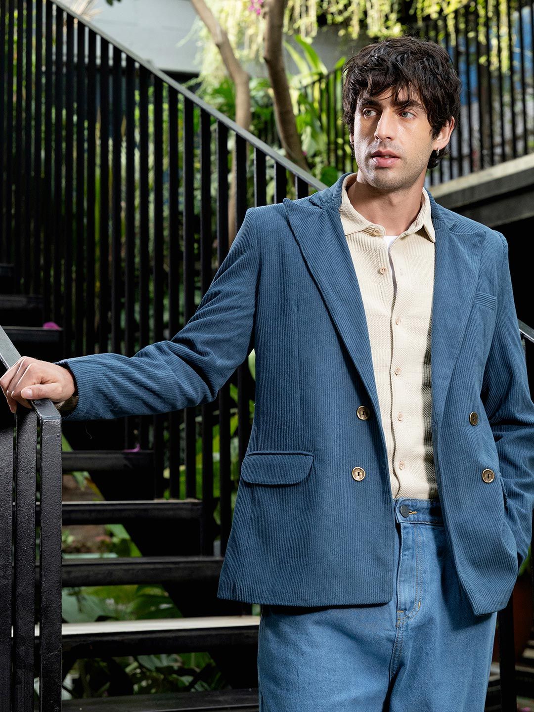 Campus Sutra Notched Lapel Double-Breasted Single-Breasted  Blazers