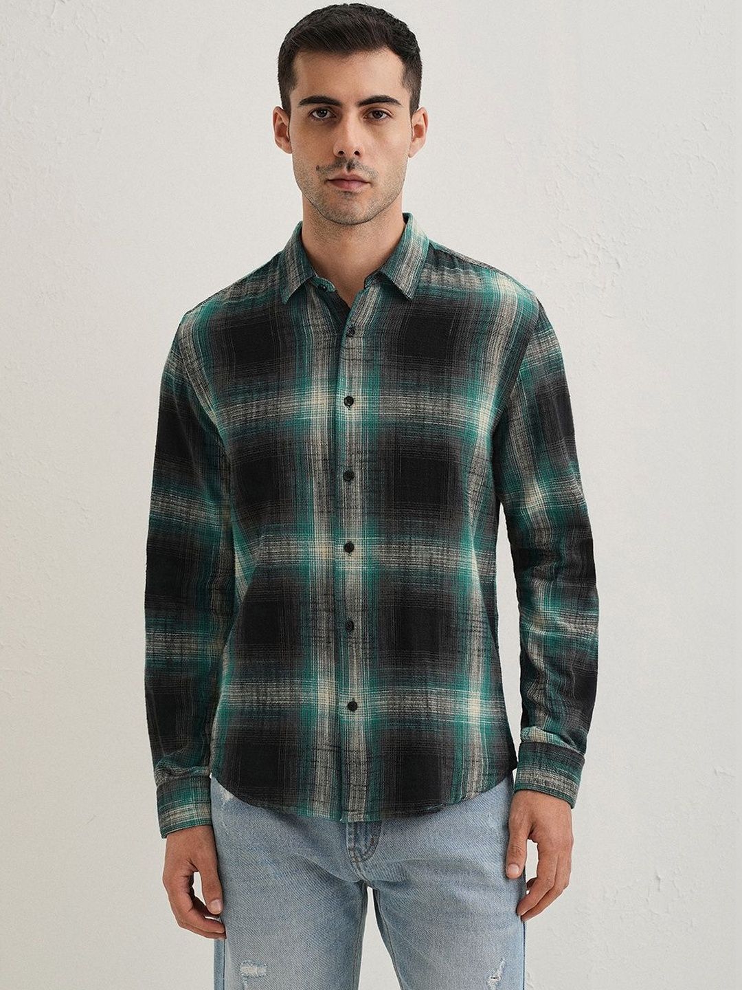 Banana Club Men Classic Checked Casual Shirt
