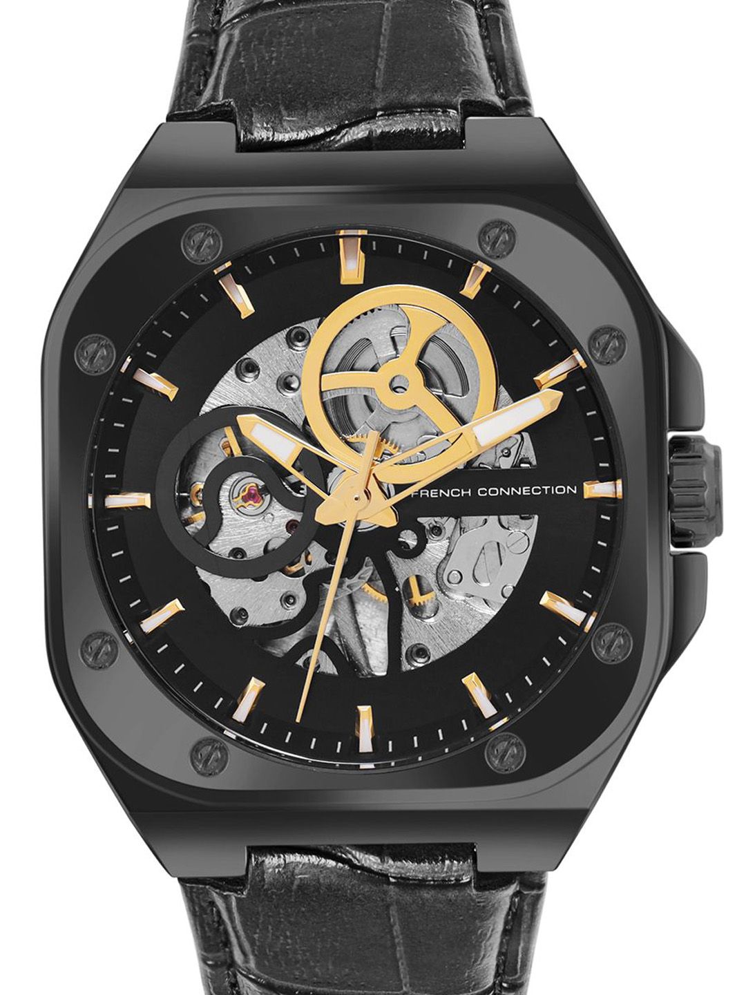 Buy French Connection Men Dial & Leather Straps Mechanical Watch