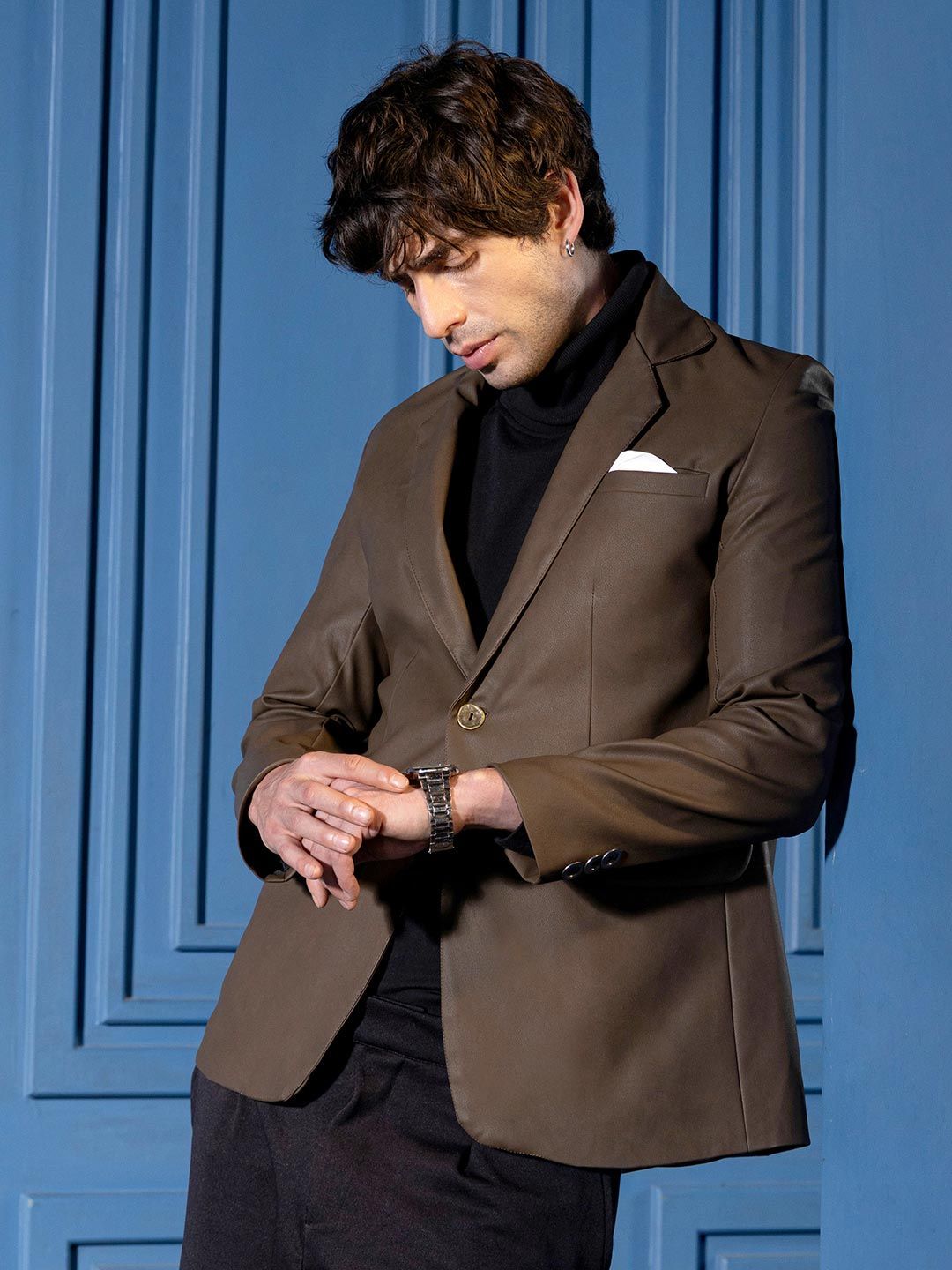 CAHOOT Notched Lapel Single-Breasted Tailored Fit Blazers