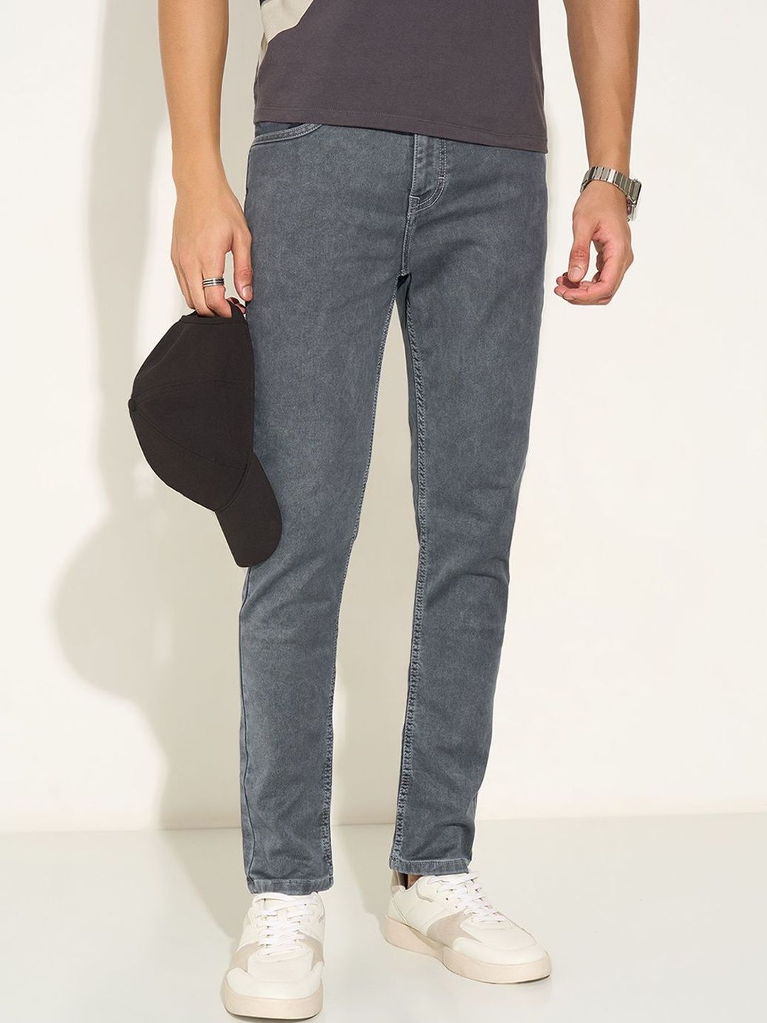 SF JEANS by Pantaloons Men Skinny Fit Mid-Rise Light Fade Jeans