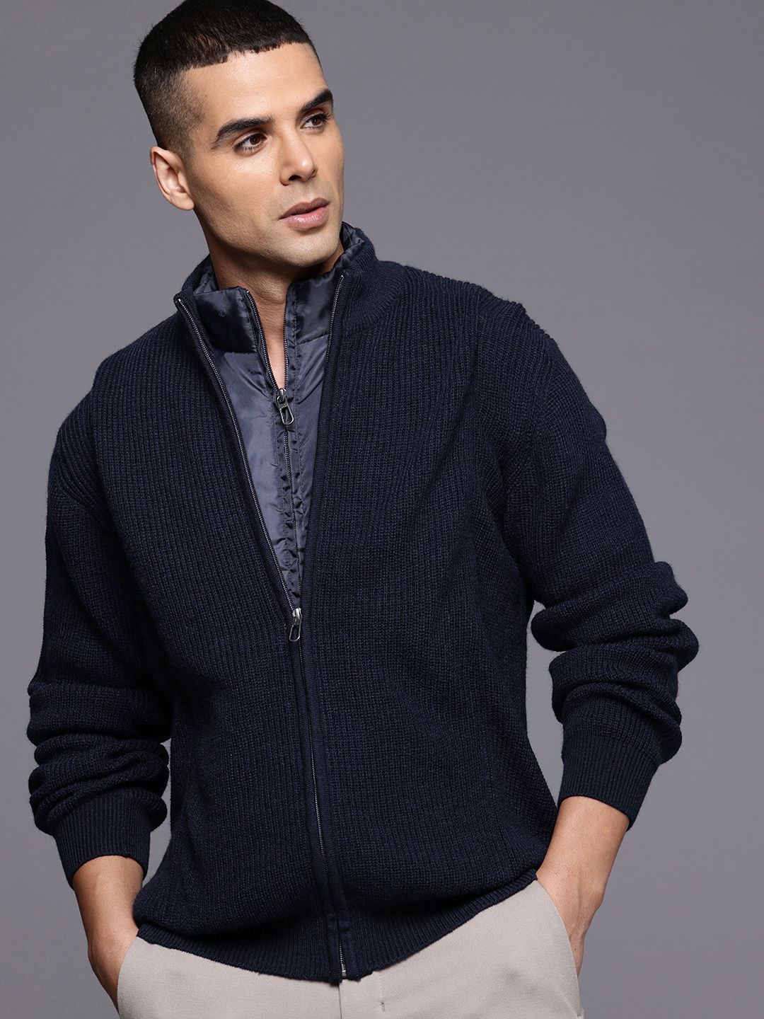 Raymond Mock Collar Cardigan