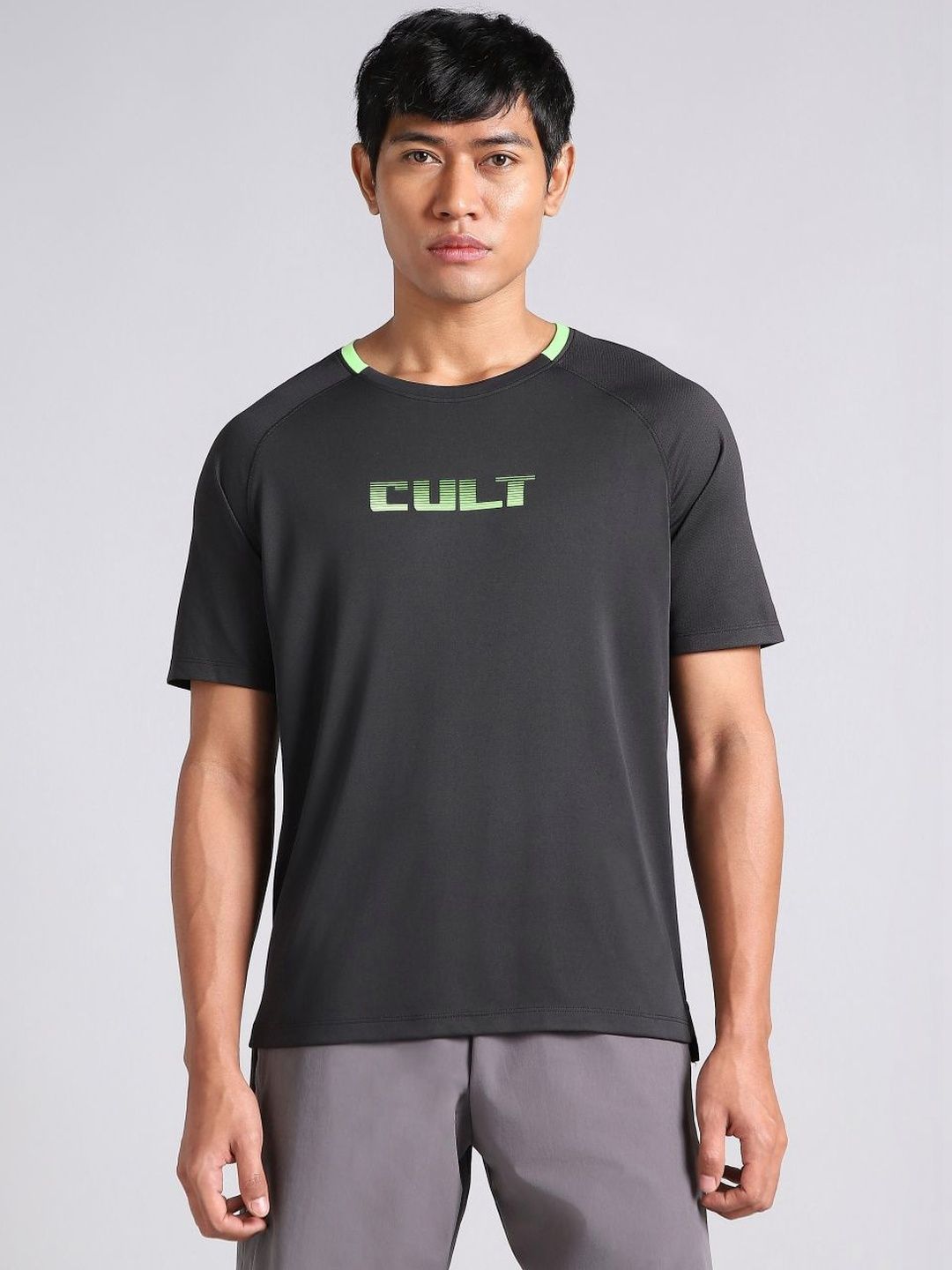 CULT Men's Black HIIT Recycled Poly Performance T-shirt
