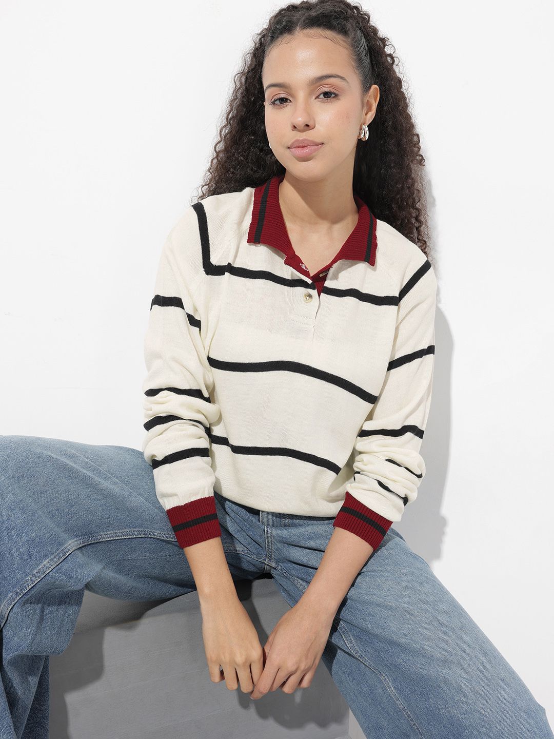 The Roadster Life Co. Striped Pullover Sweater