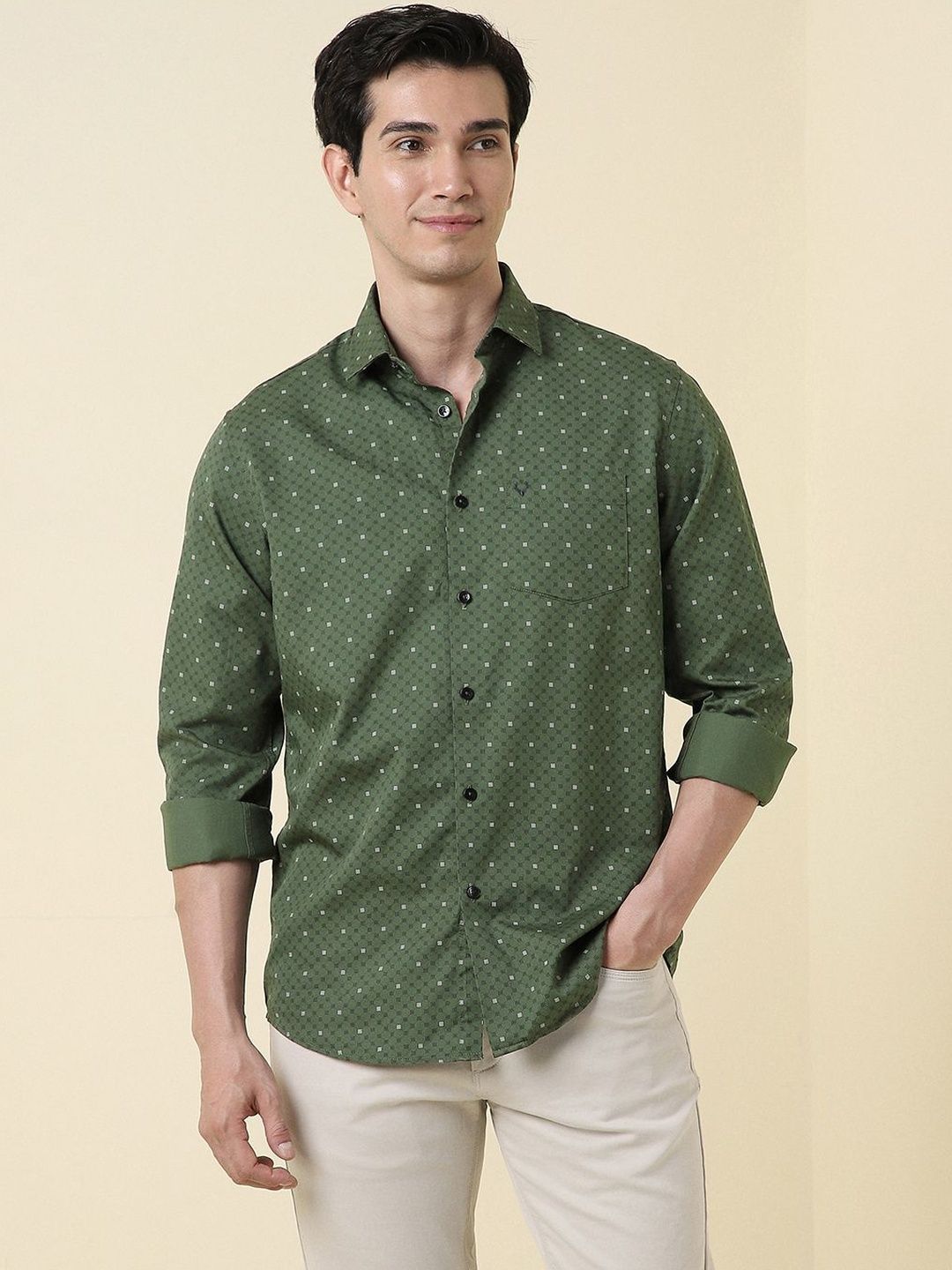 Allen Solly Allen Solly Men Slim Fit Printed Casual Shirt