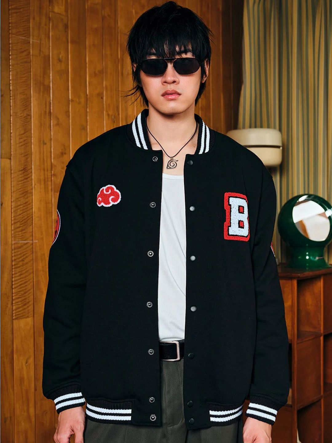 black varsity cool letterman jackets