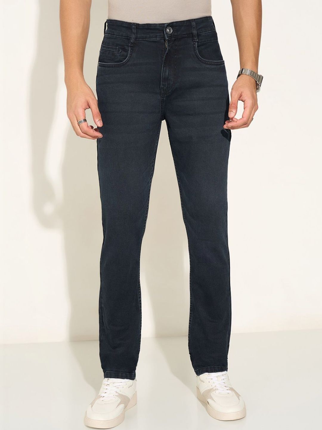 SF JEANS by Pantaloons Men Slim Fit Mid-Rise Light Fade Jeans