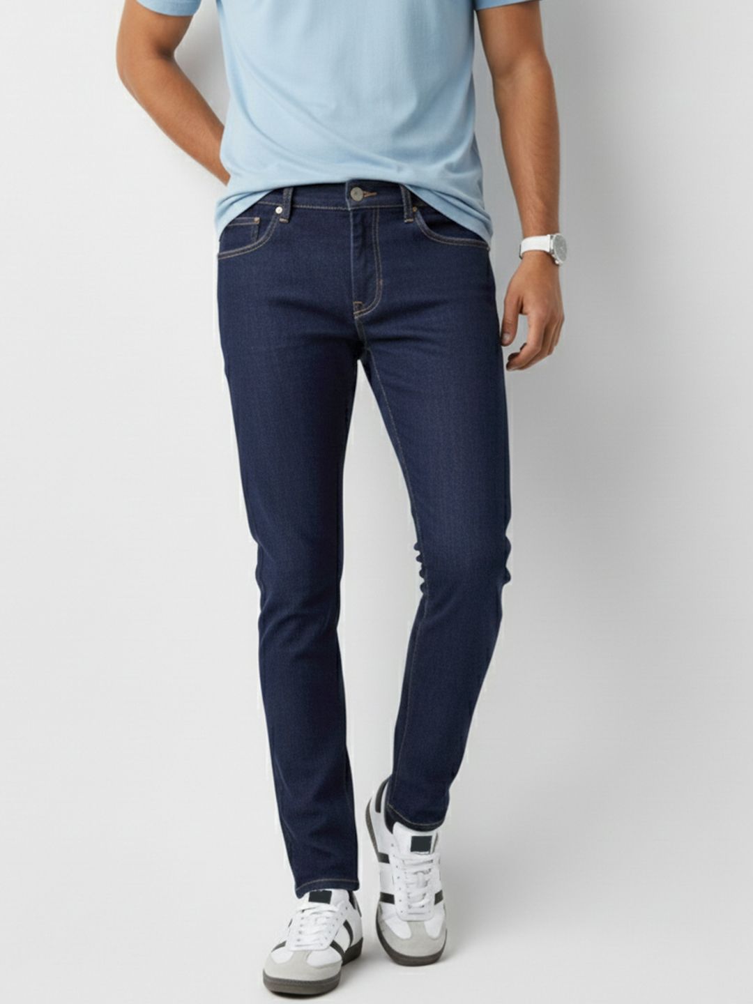 Flying Machine Flying Machine Men Relaxed Tapered  Fit Stretchable Jeans