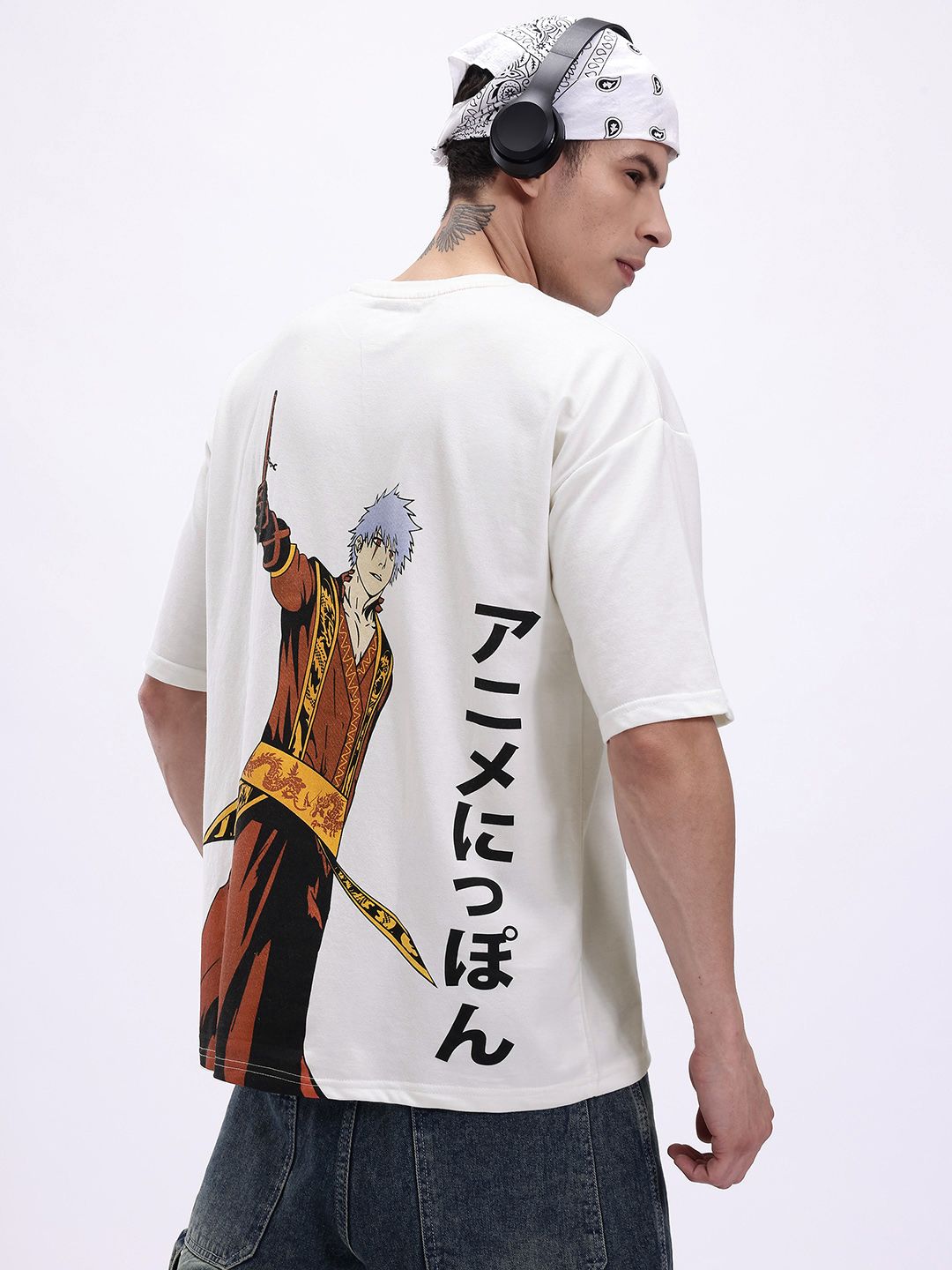 Kook N Keech Printed Drop-Shoulder Sleeves T-shirt