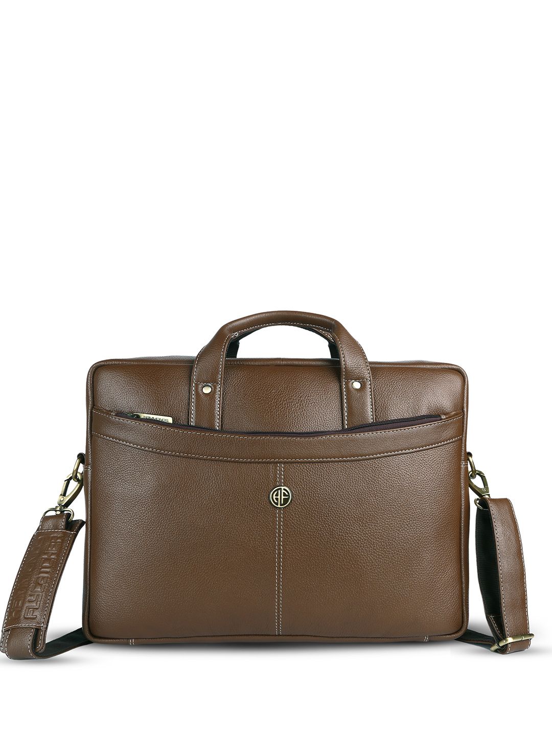 Buy HAMMONDS FLYCATCHER Men Brown Leather Laptop Bag - Laptop Bag