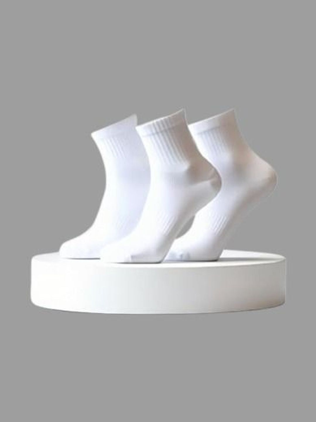 INDIAN THREADS Pack Of 3 Cotton Ankle Length Socks