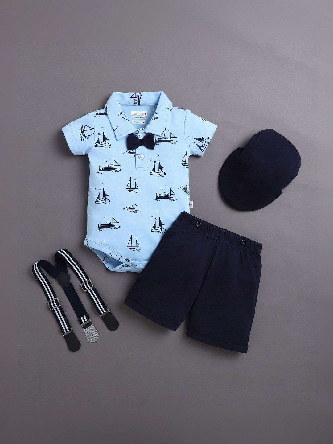 BUMZEE Boys Printed T-shirt with Shorts