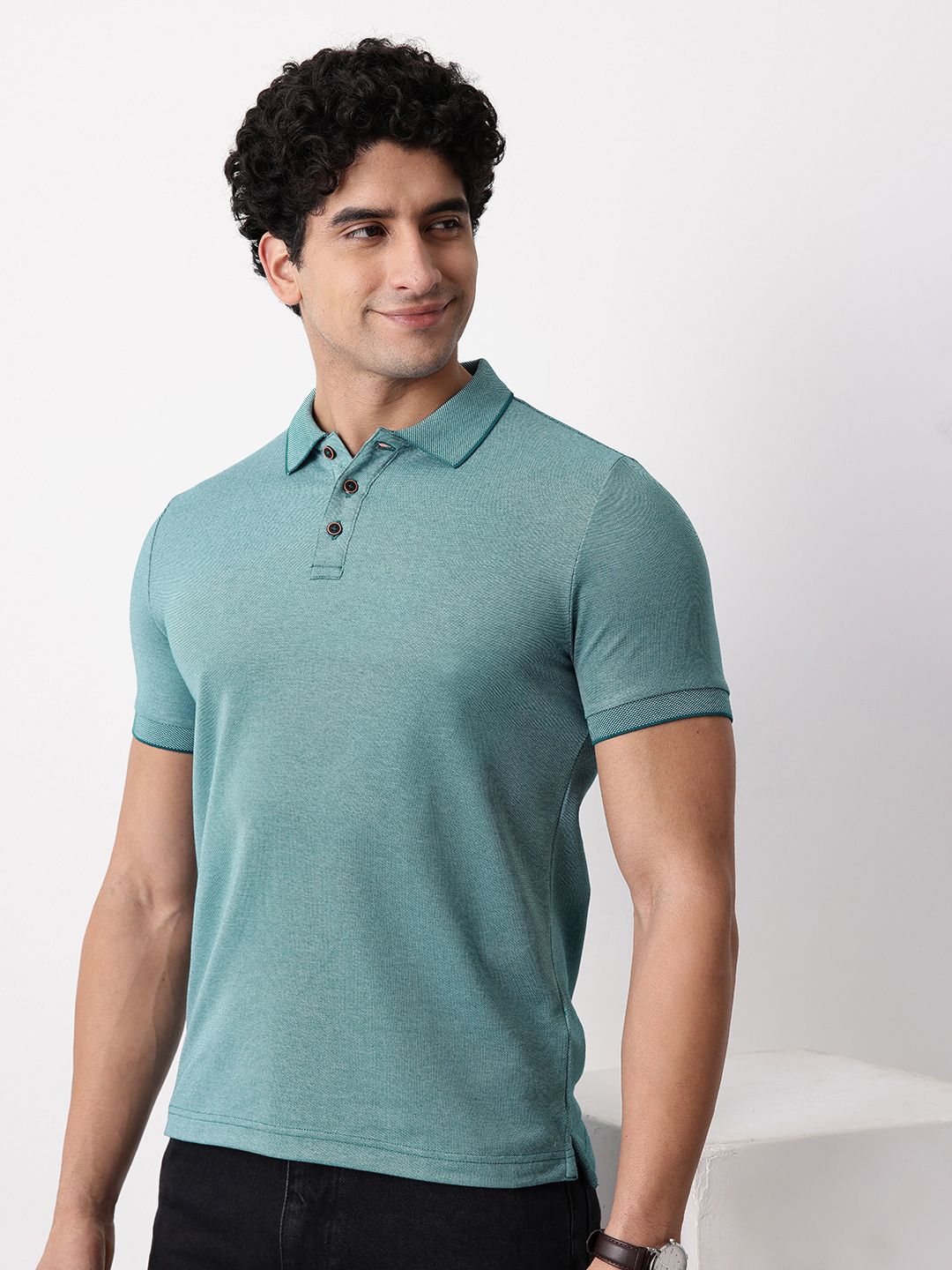 Mast & Harbour Polo Collar T-shirt