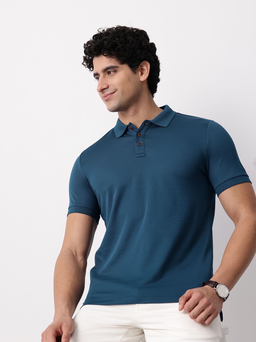 Mast & Harbour Polo Collar T-shirt