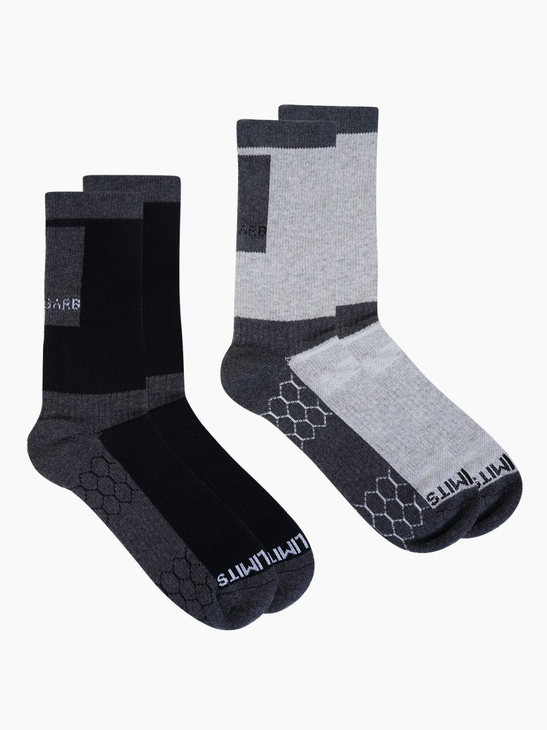 AIR GARB Unisex Pack Of 2 Colourblocked Cotton Breathable Calf Length Socks