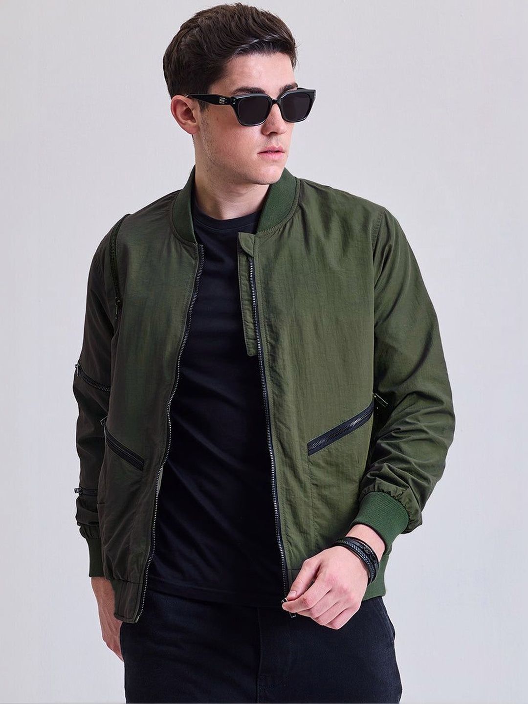 Snitch Olive Plain Jacket