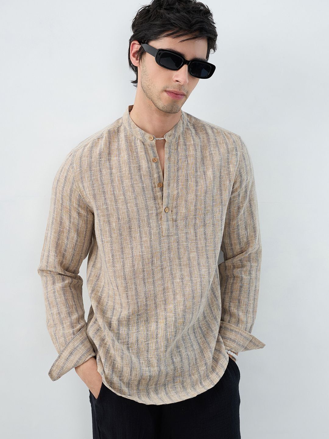 VASTRADO Men Striped Kurta