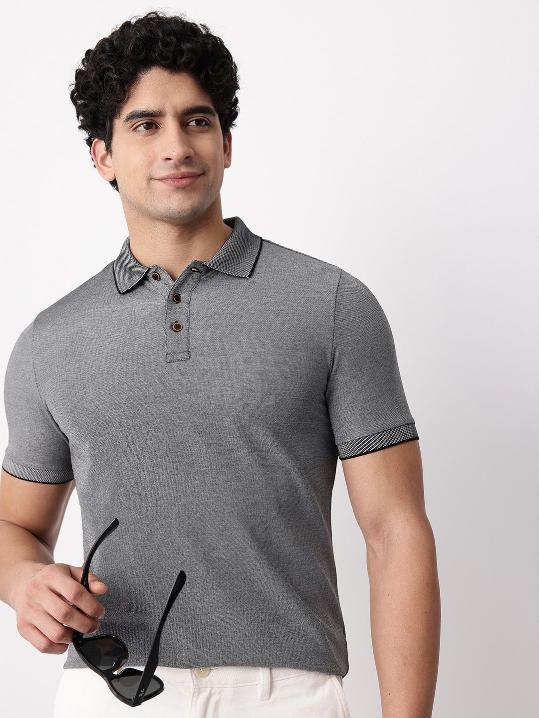 Mast & Harbour Polo Collar T-shirt