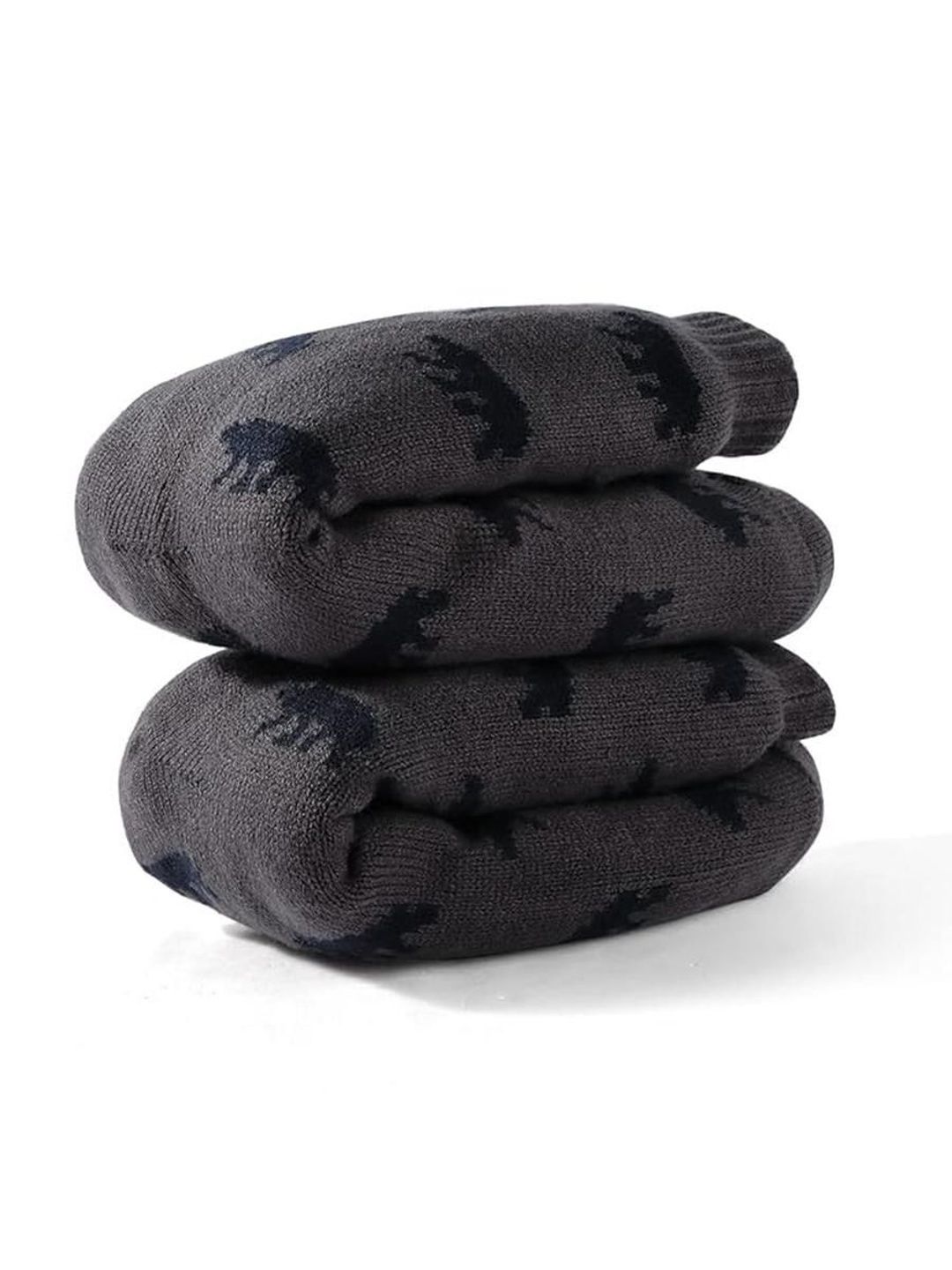 EL REGALO Patterned Calf Length Socks