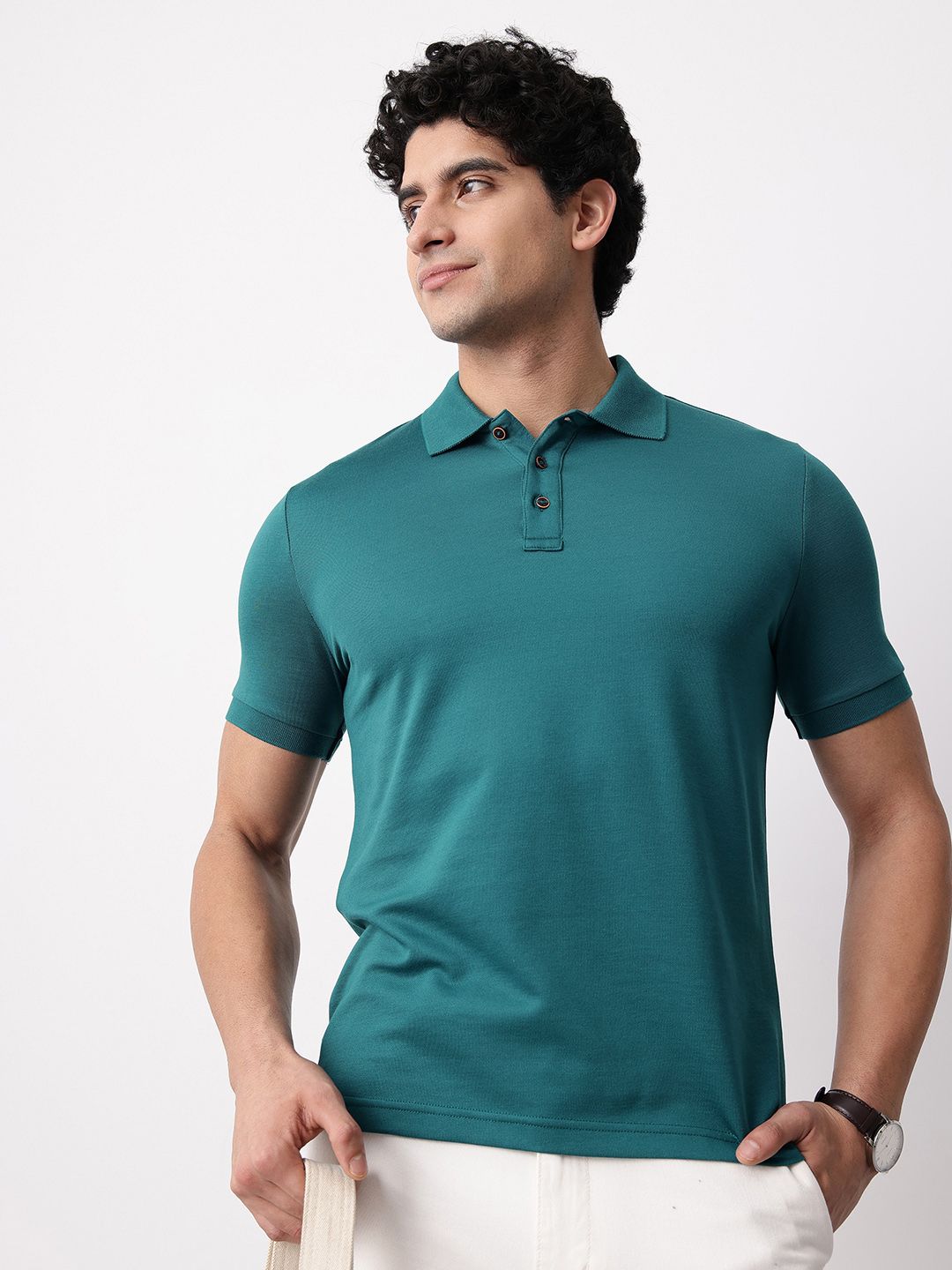Mast & Harbour Polo Collar T-shirt