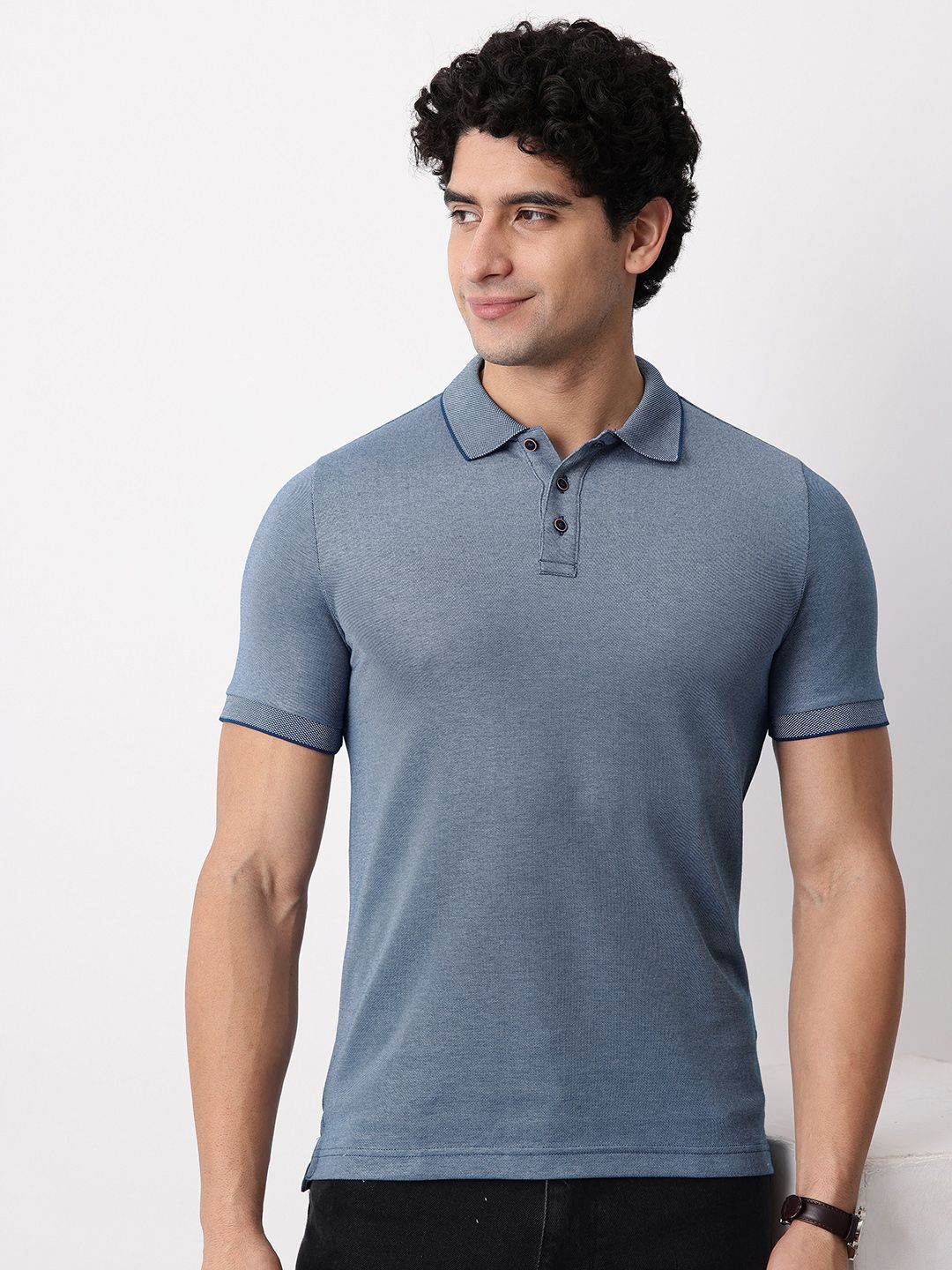 Mast & Harbour Polo Collar T-shirt
