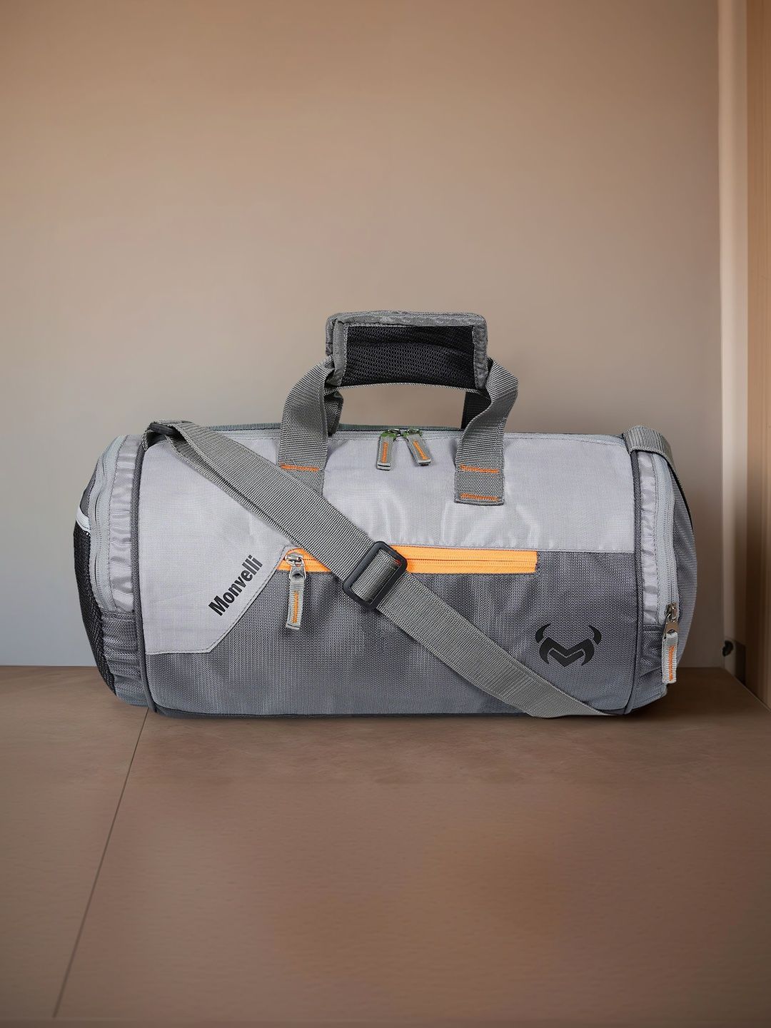 Buy MONVELLI Colourblocked Large Foldable Sports or Gym Duffel Bag