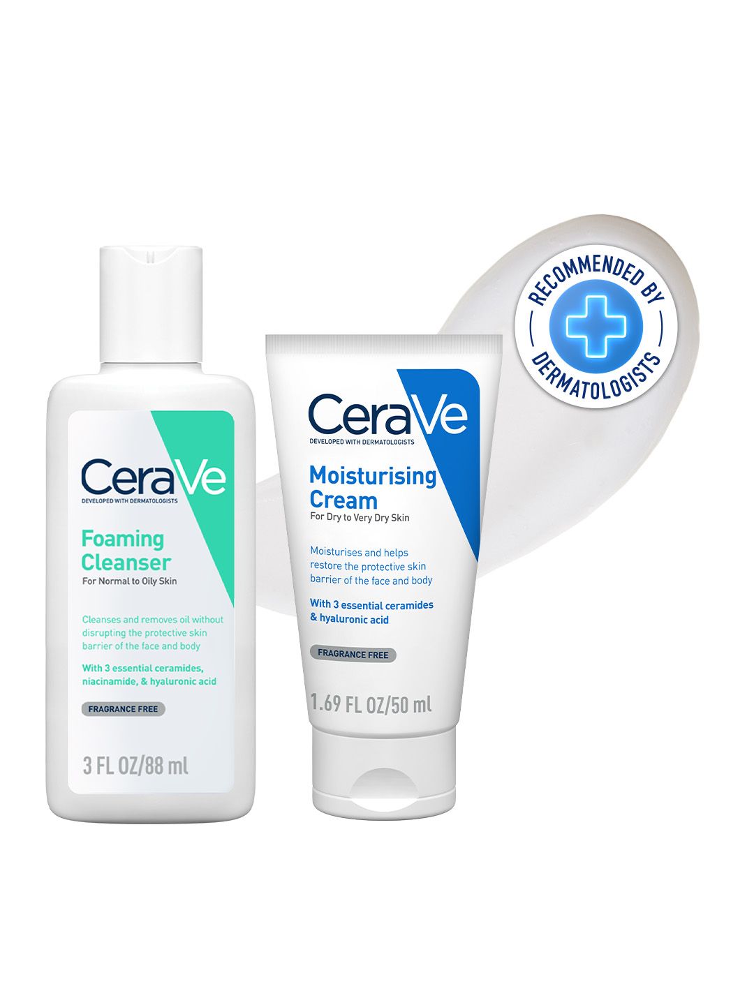 CeraVe CeraVe Facewash & Moisturizer Combo with Ceramides -Skincare Routine - Normal To Oily Skin