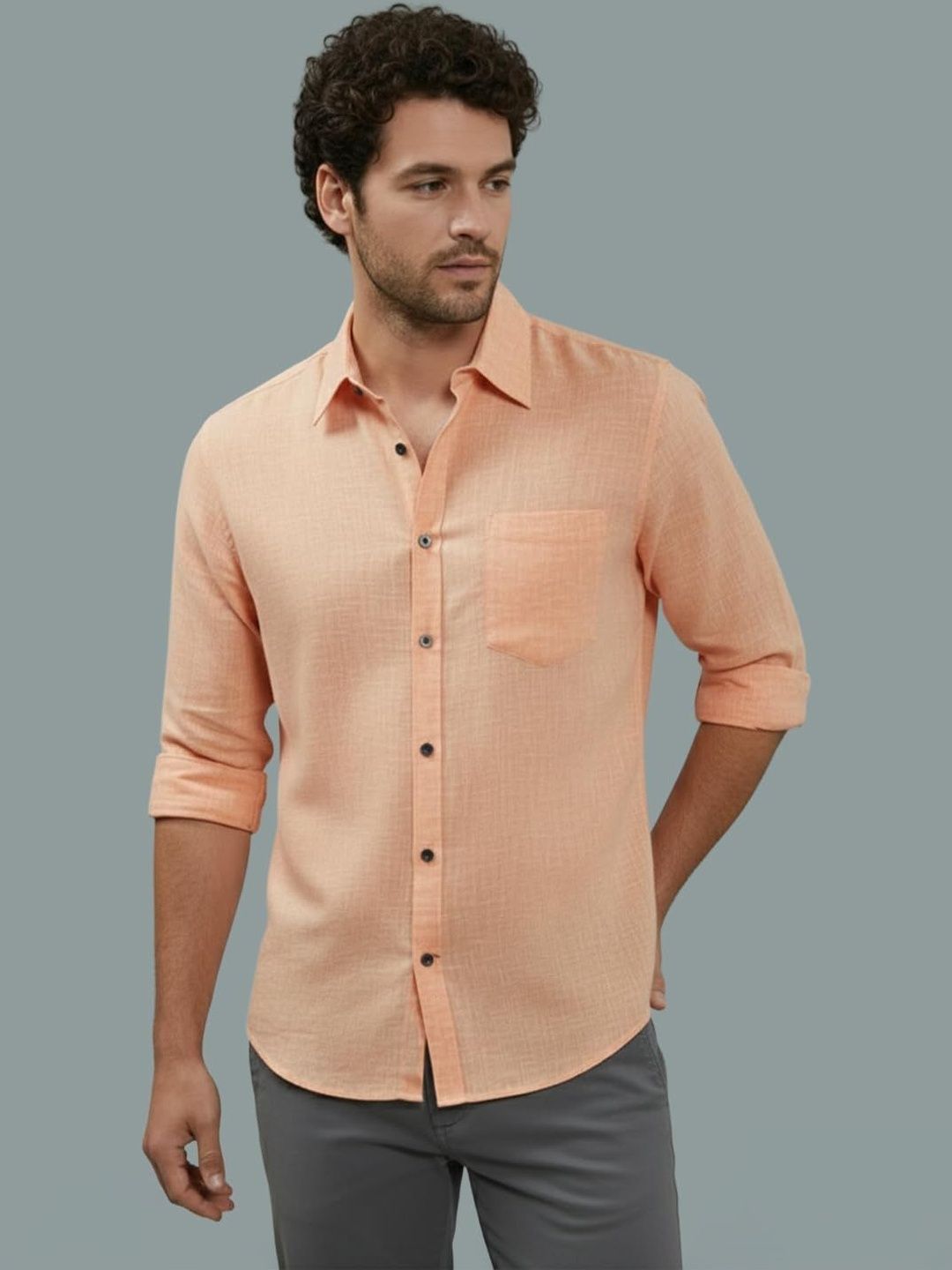 Vida Loca Men Smart Slim Fit Casual Shirt