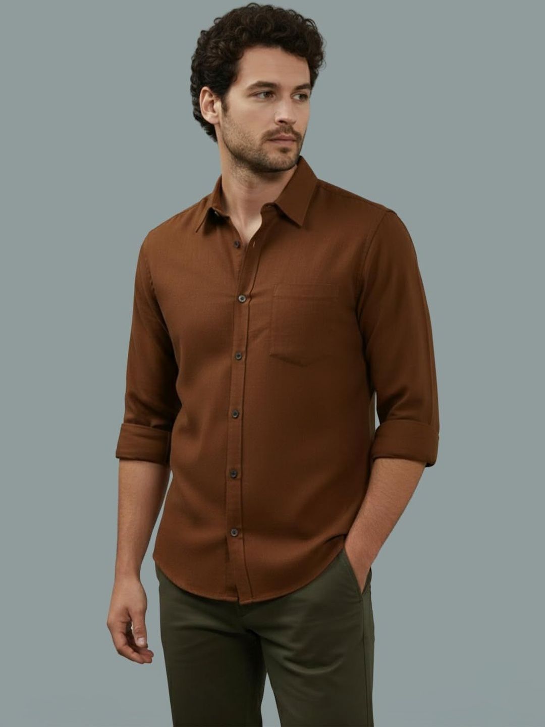 Vida Loca Men Smart Slim Fit Casual Shirt
