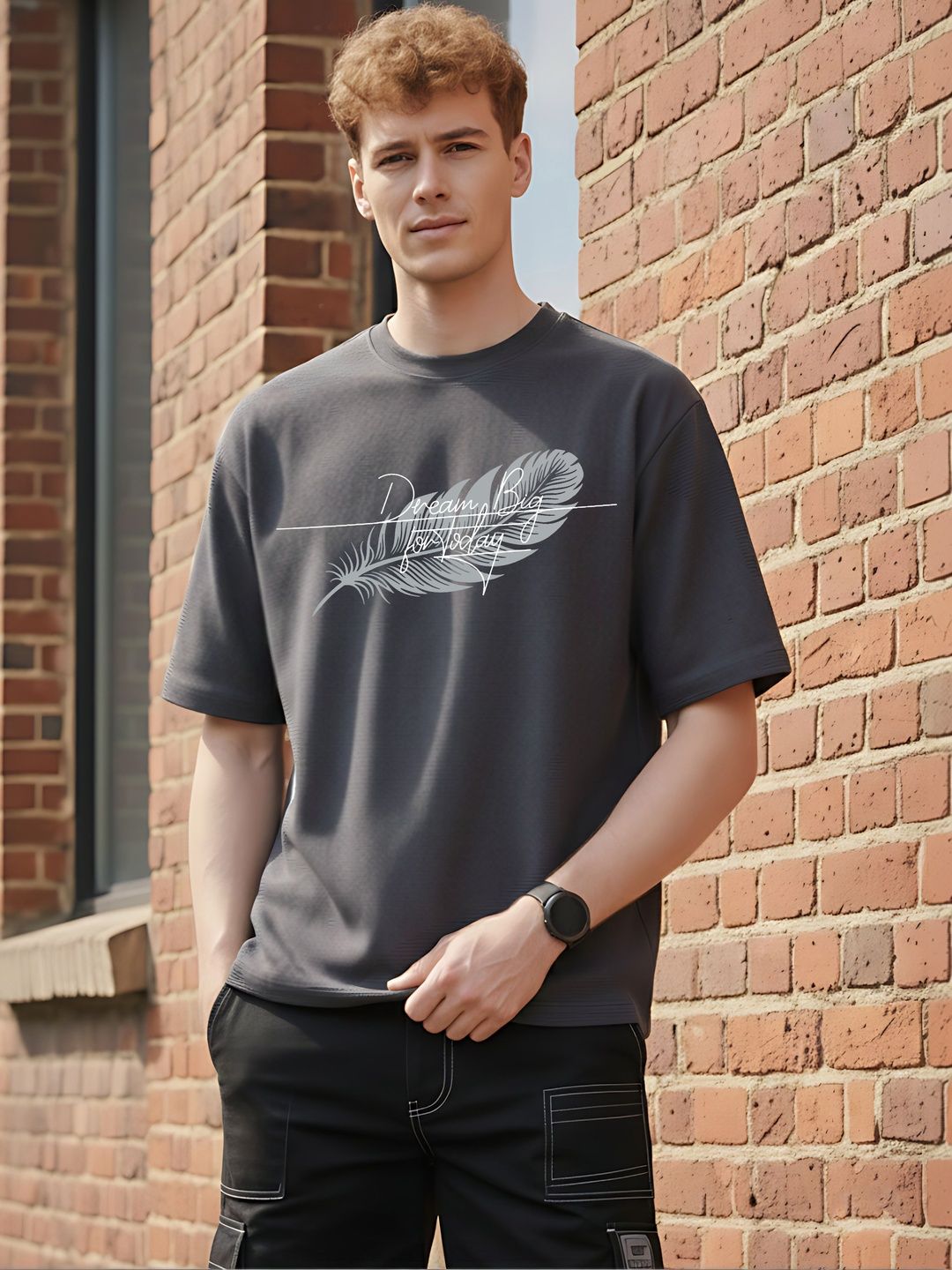 R.Code by The Roadster Life Co. Men Typography Printed T-shirt