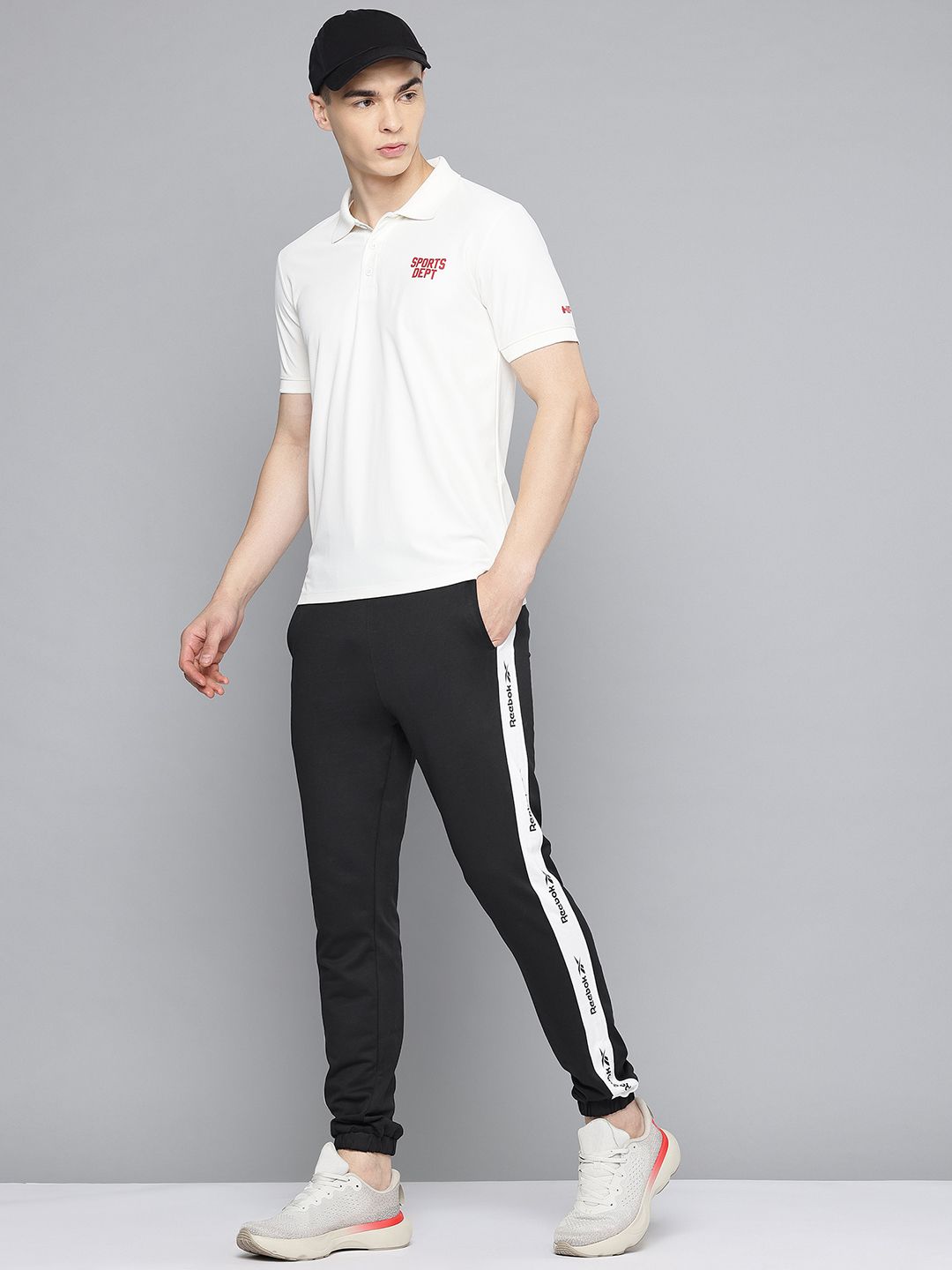 Reebok Brand Logo Printed Mid-Rise Outdoor Joggers