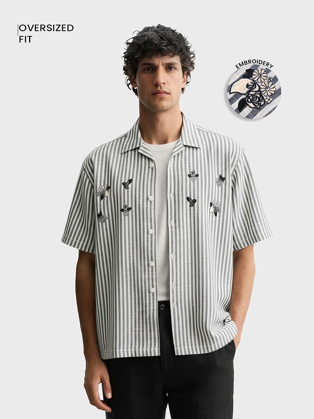 The Indian Garage Co Men Striped Casual Shirt