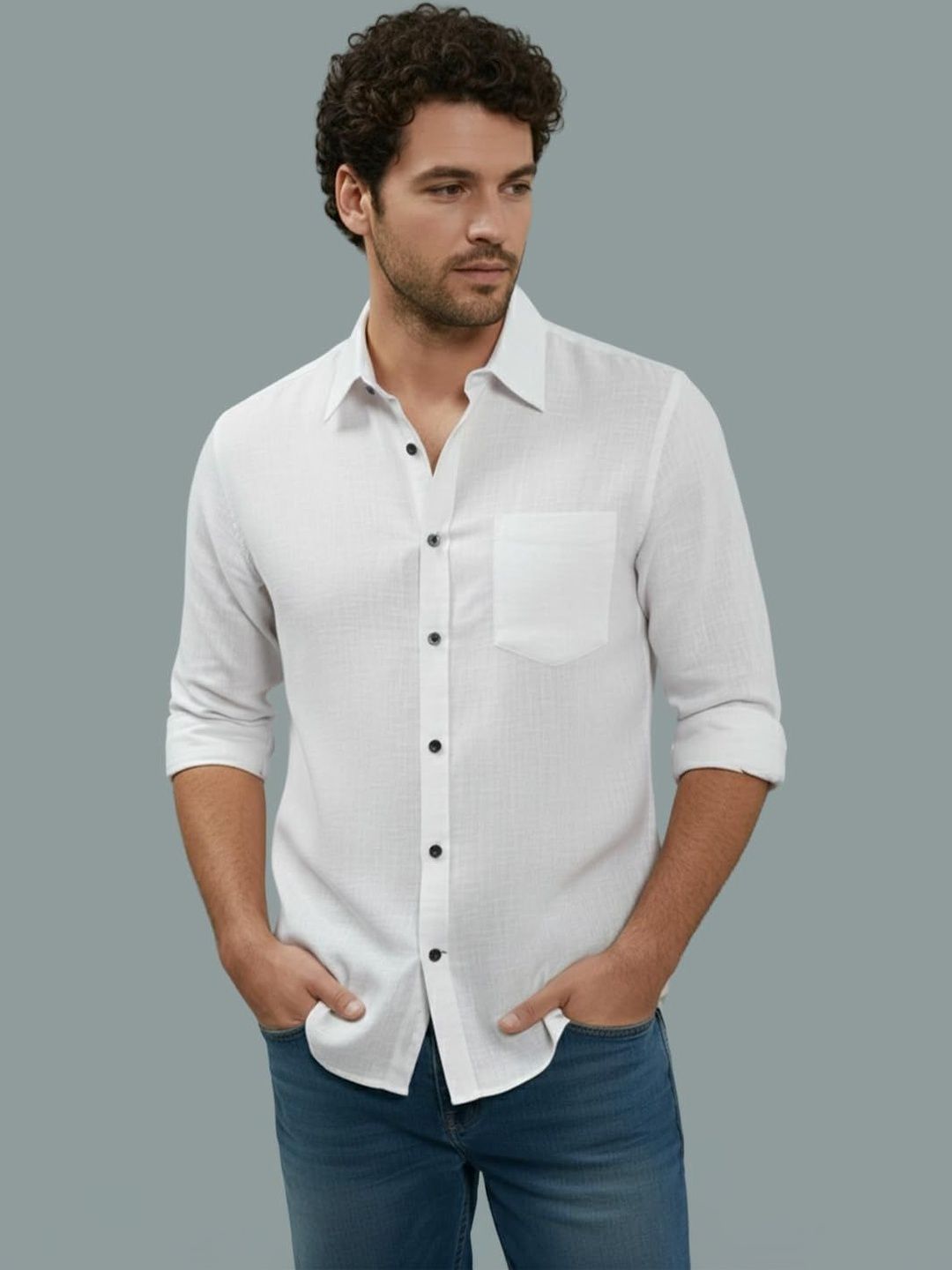 Vida Loca Men Smart Slim Fit Casual Shirt