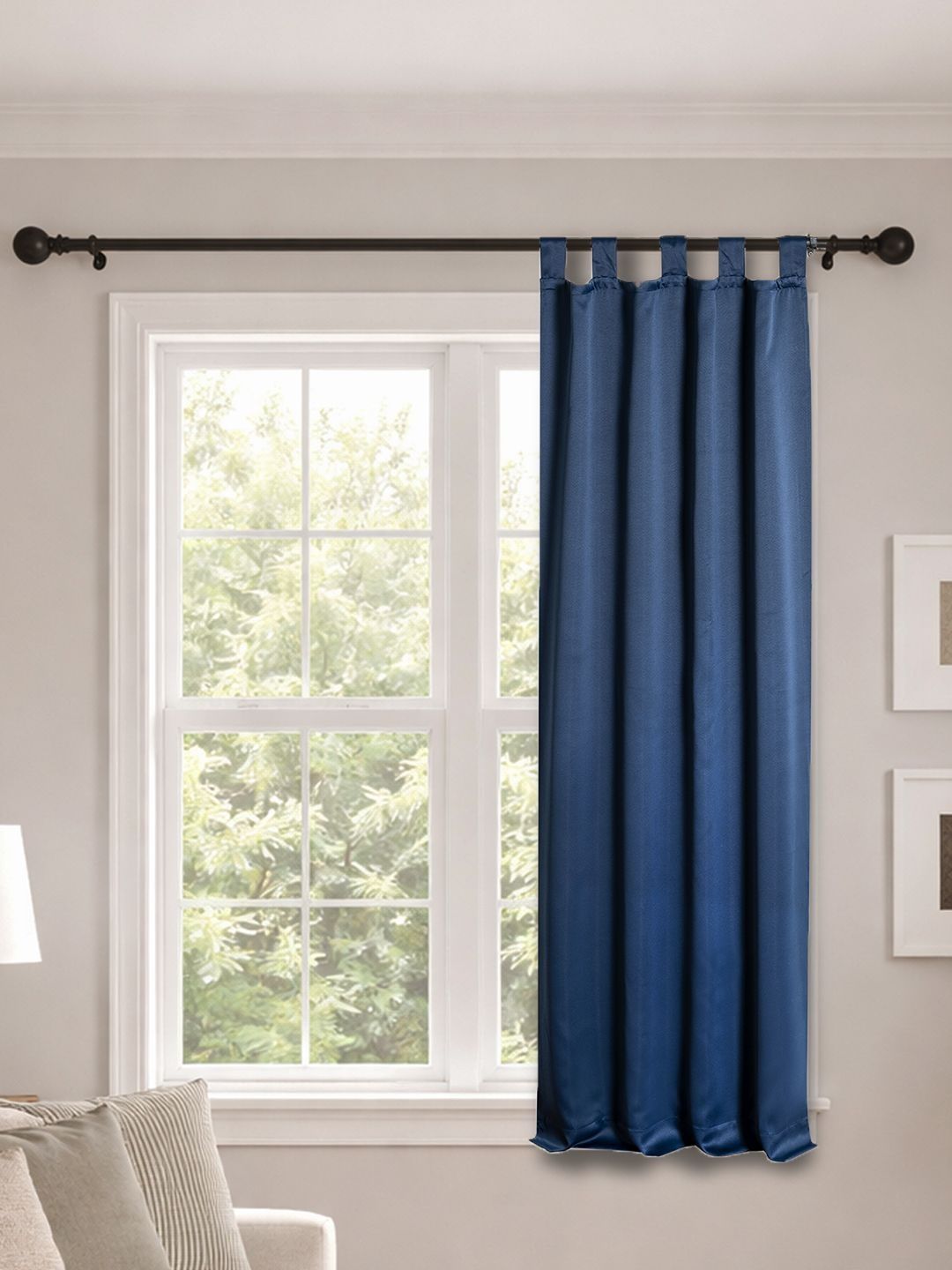 Deco Window Blue Black Out Window Curtain